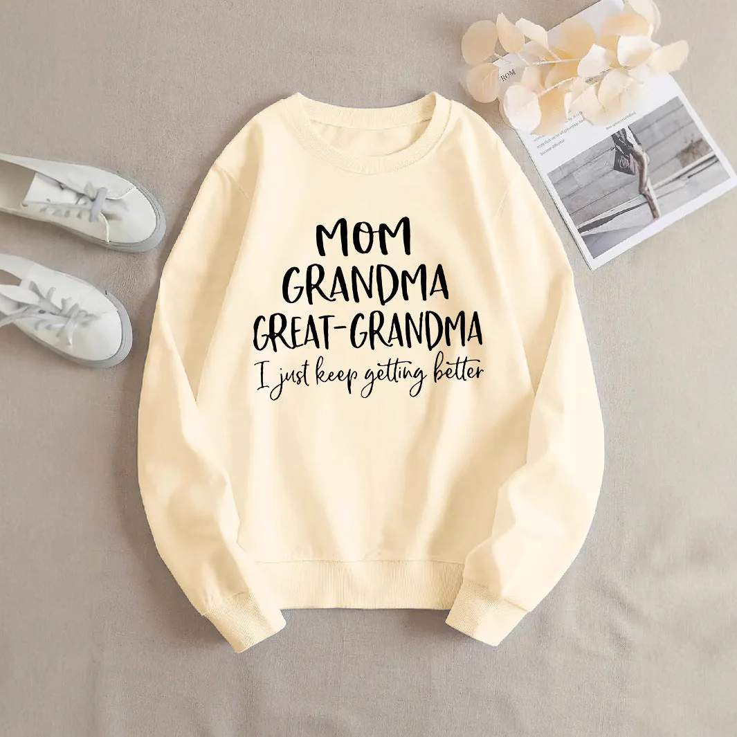Damen Sweatshirt mit kreativem Familienaufdruck und bequemer Passform - Image 2