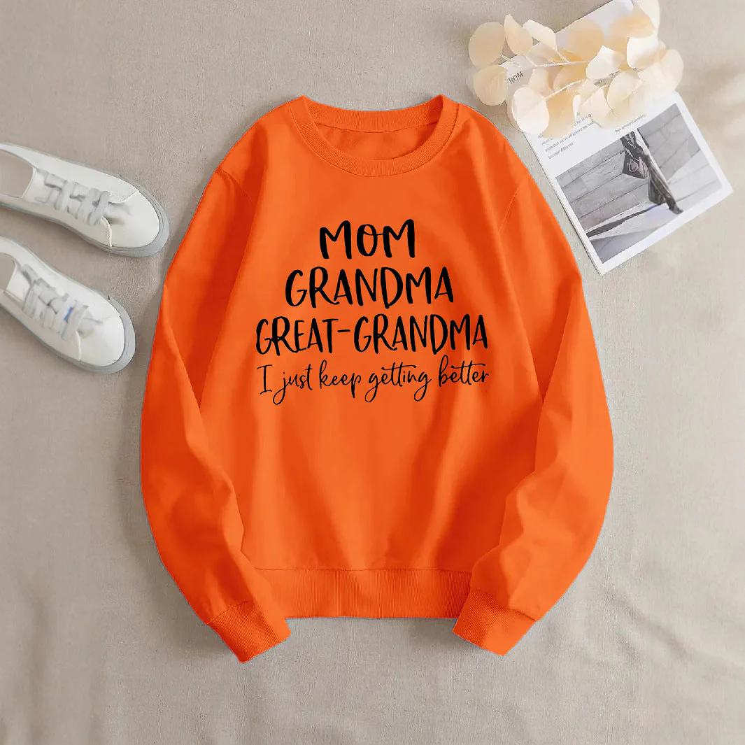 Damen Sweatshirt mit kreativem Familienaufdruck und bequemer Passform - Image 3