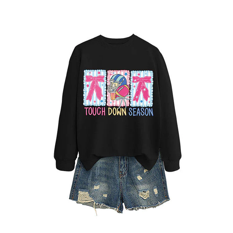 Damen Sweatshirt mit kreativem Football-Motiv und lässigem Schnitt - Image 4