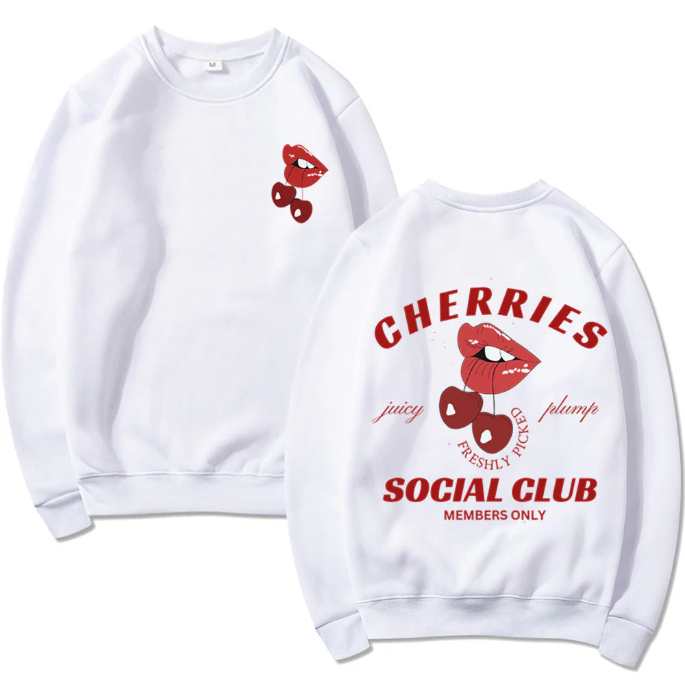Damen Sweatshirt mit kreativem Frucht- und Munddesign - Image 2