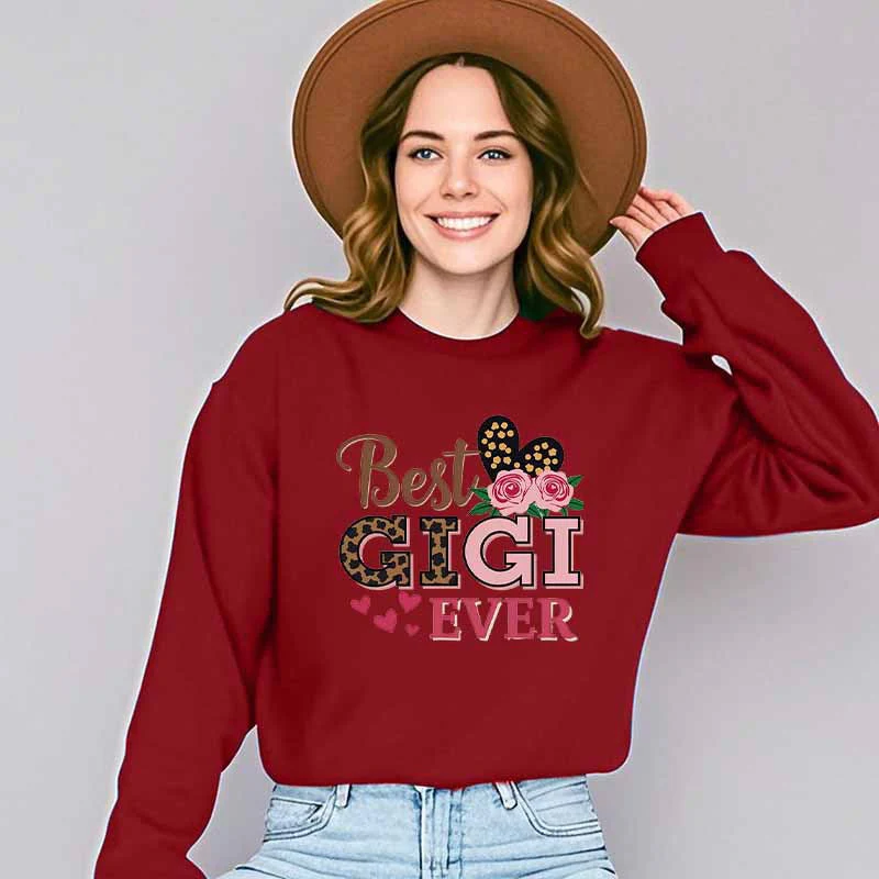 Damen Sweatshirt mit kreativem Gigi-Motiv - Image 15