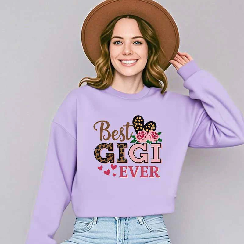 Damen Sweatshirt mit kreativem Gigi-Motiv - Image 5