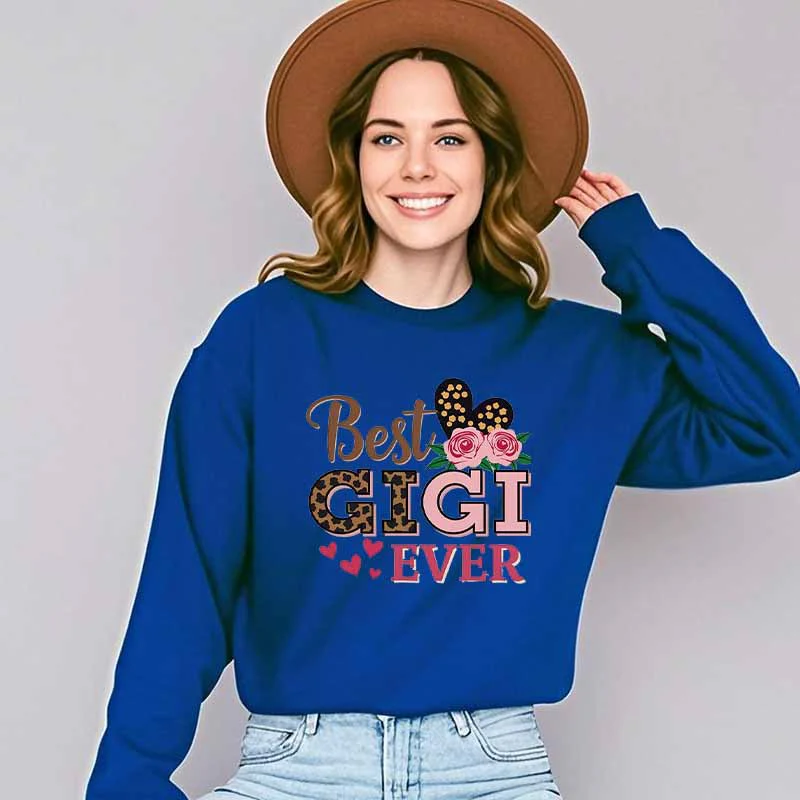 Damen Sweatshirt mit kreativem Gigi-Motiv - Image 9