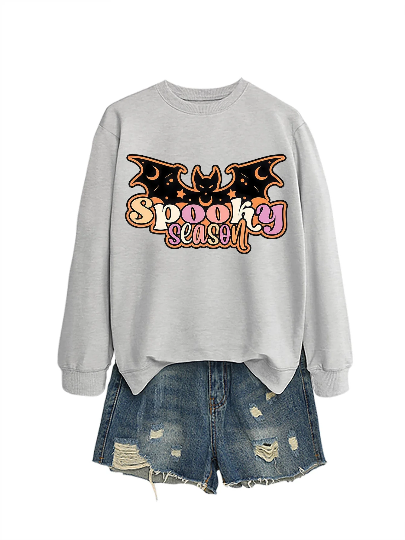 Damen Sweatshirt mit kreativem Halloween-Motiv - Image 5