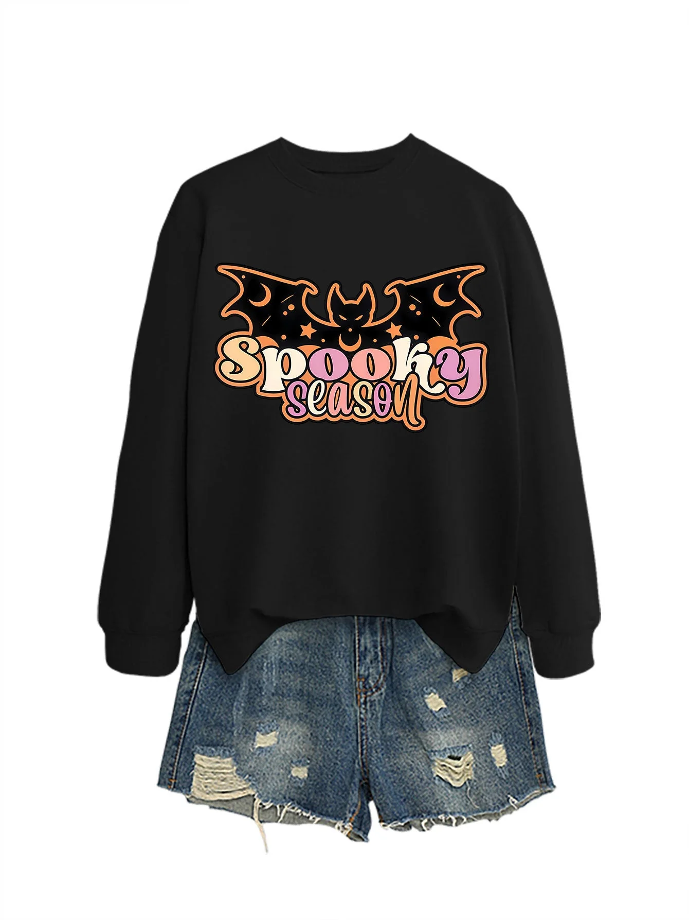 Damen Sweatshirt mit kreativem Halloween-Motiv - Image 6