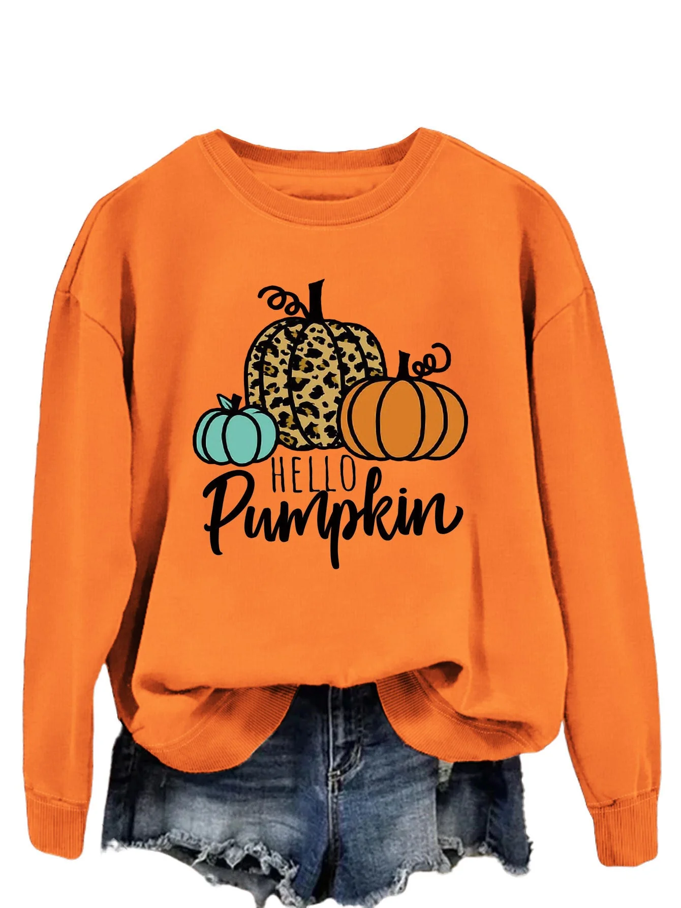 Damen Sweatshirt mit kreativem Herbstmotiv und lässigem Schnitt - Image 10