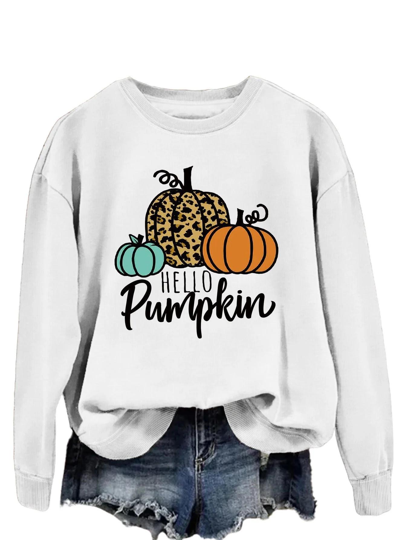 Damen Sweatshirt mit kreativem Herbstmotiv und lässigem Schnitt - Image 11