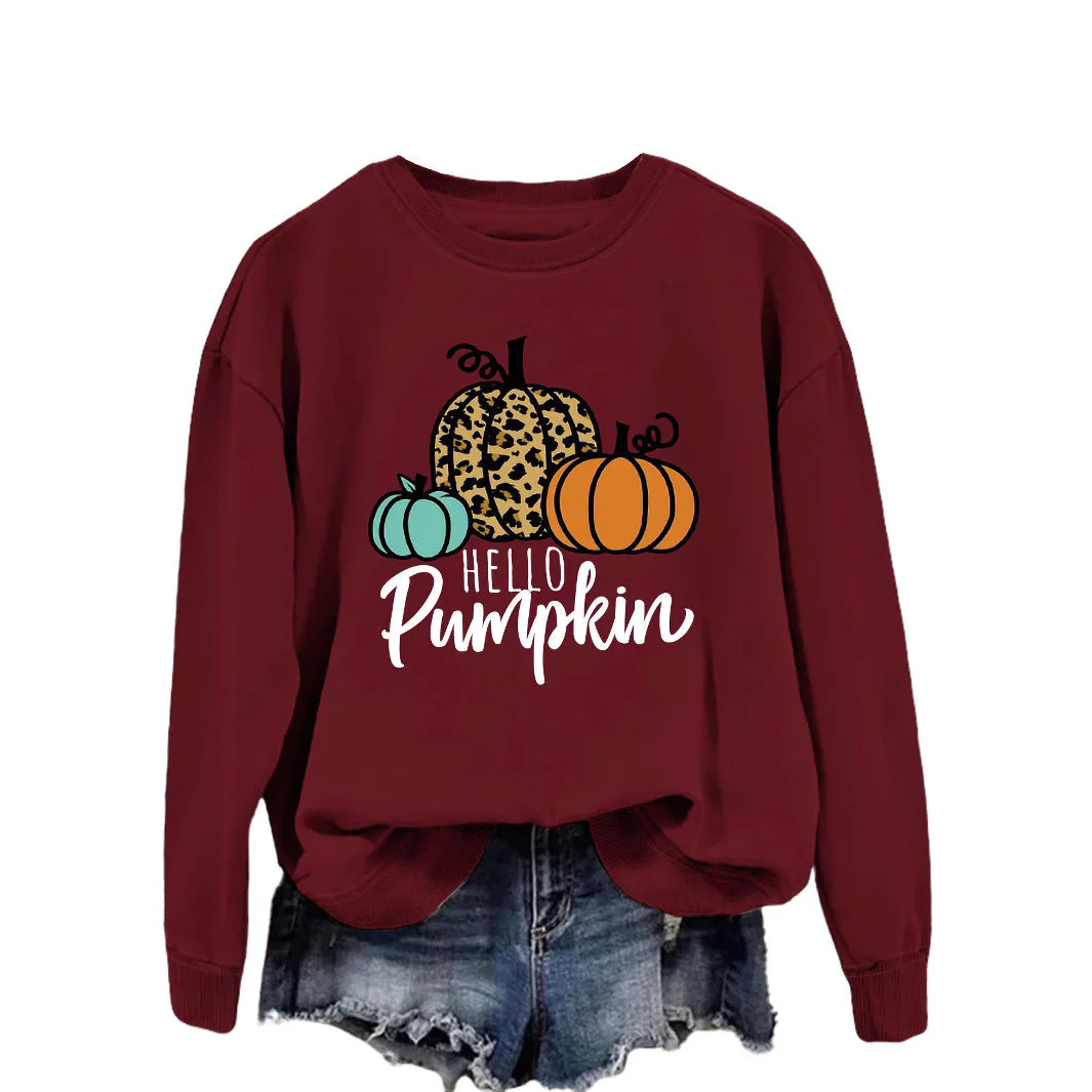 Damen Sweatshirt mit kreativem Herbstmotiv und lässigem Schnitt - Image 3
