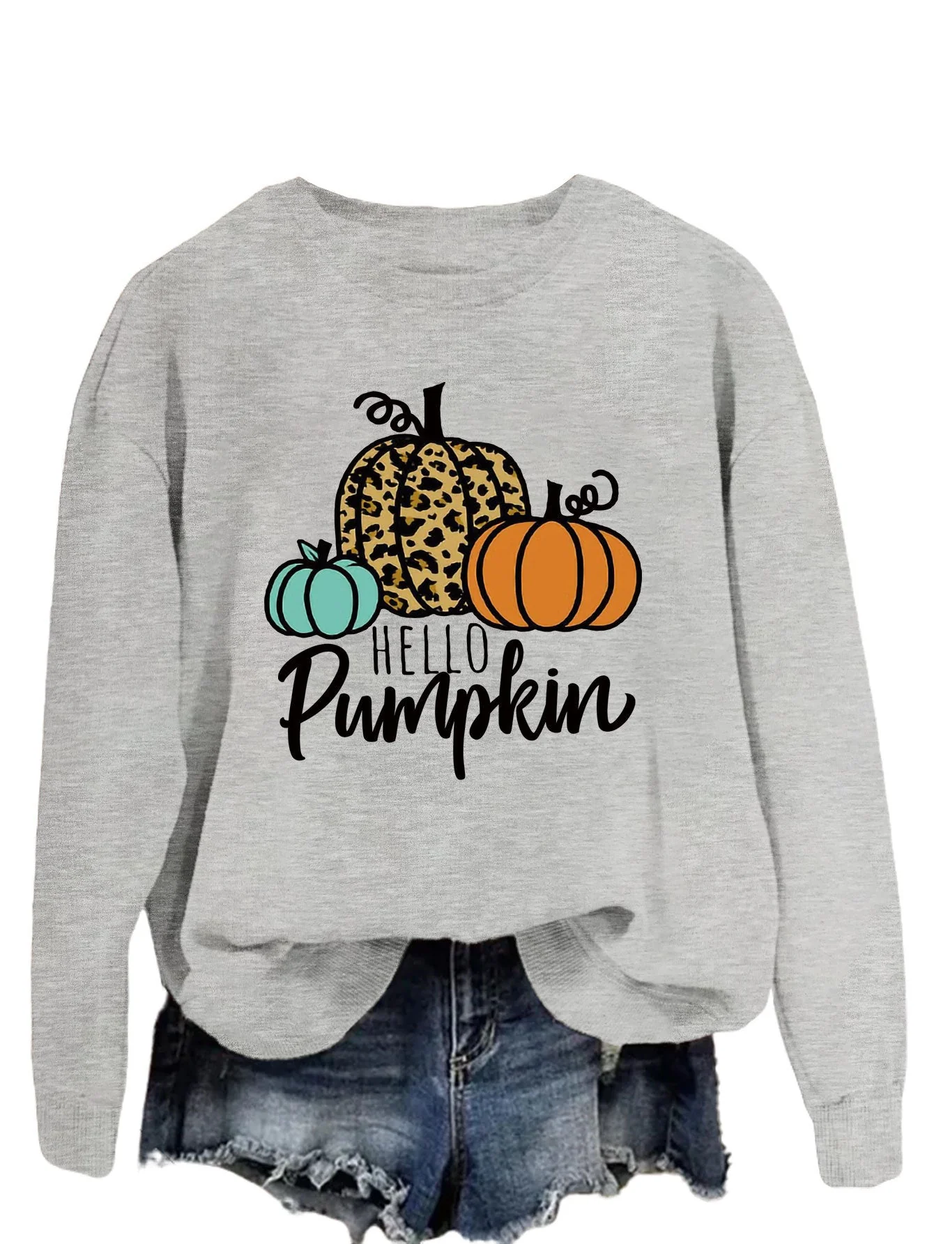 Damen Sweatshirt mit kreativem Herbstmotiv und lässigem Schnitt - Image 5