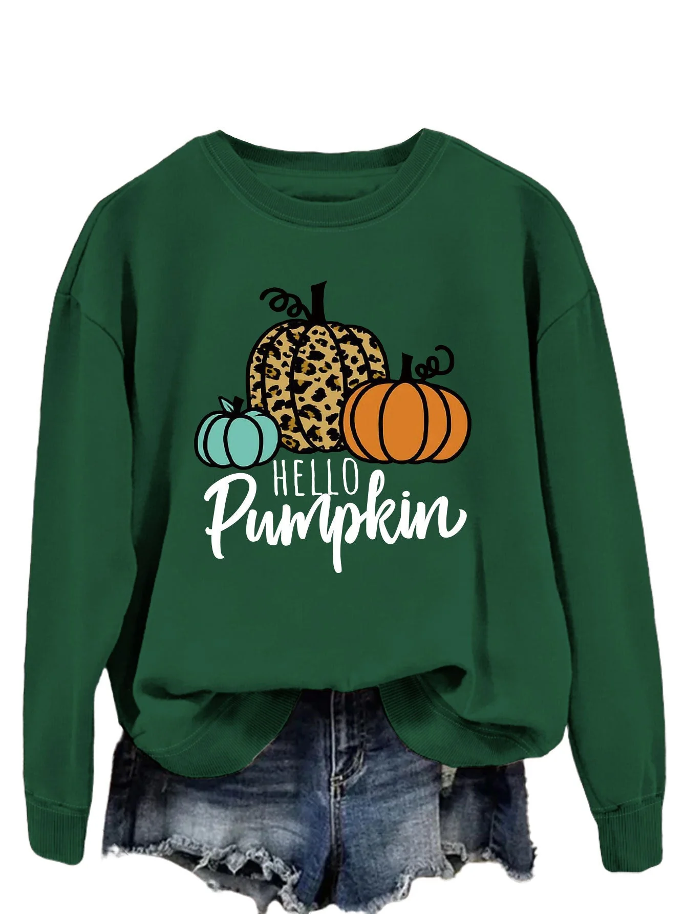 Damen Sweatshirt mit kreativem Herbstmotiv und lässigem Schnitt - Image 7