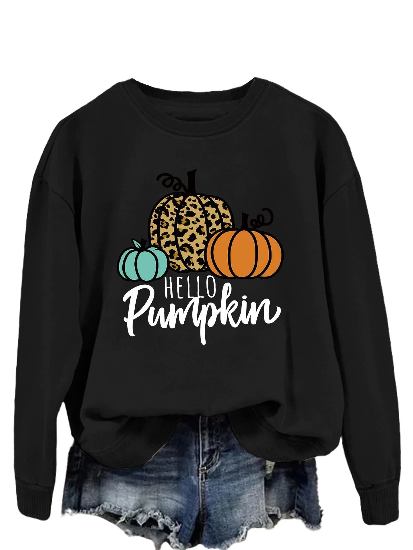 Damen Sweatshirt mit kreativem Herbstmotiv und lässigem Schnitt - Image 9