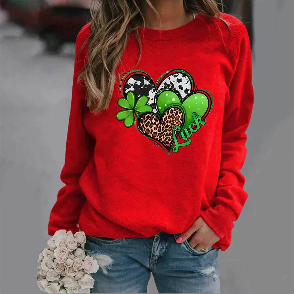 Damen Sweatshirt mit kreativem Herzdesign und auffälligem Motiv - Image 13