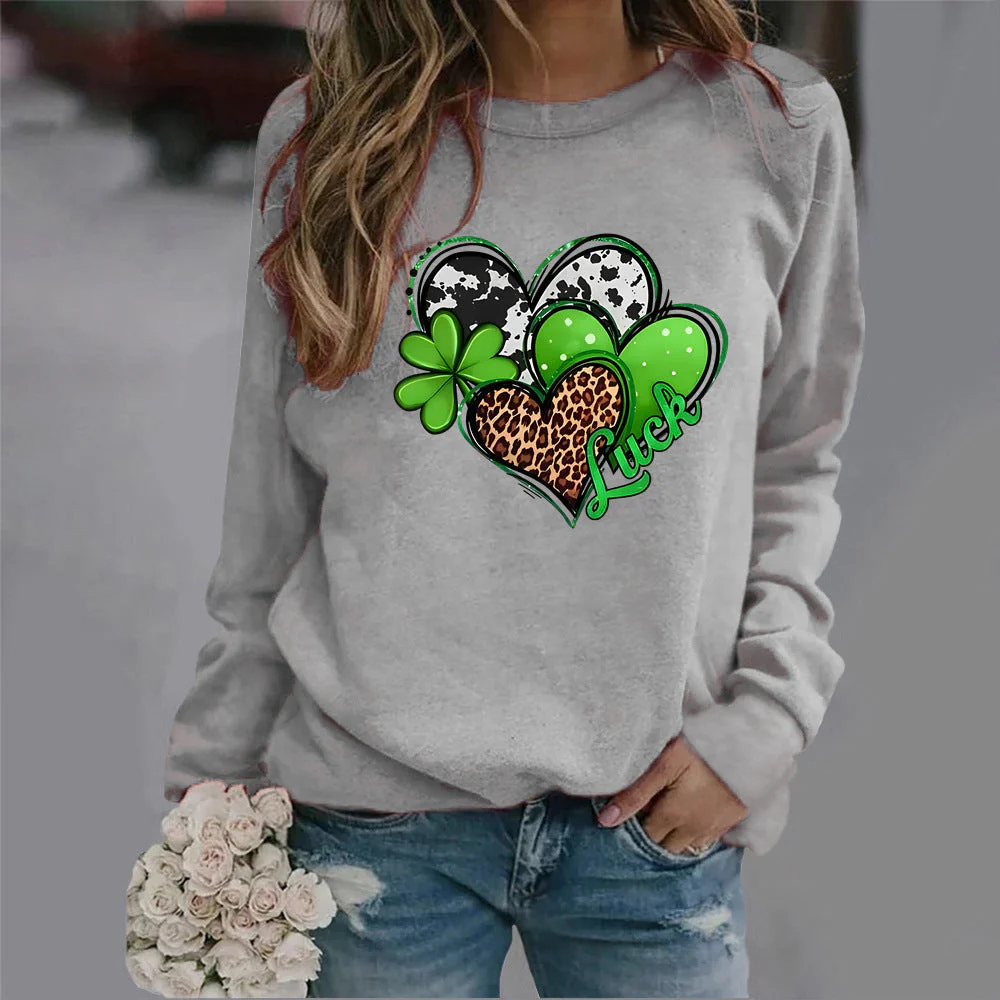 Damen Sweatshirt mit kreativem Herzdesign und auffälligem Motiv - Image 6