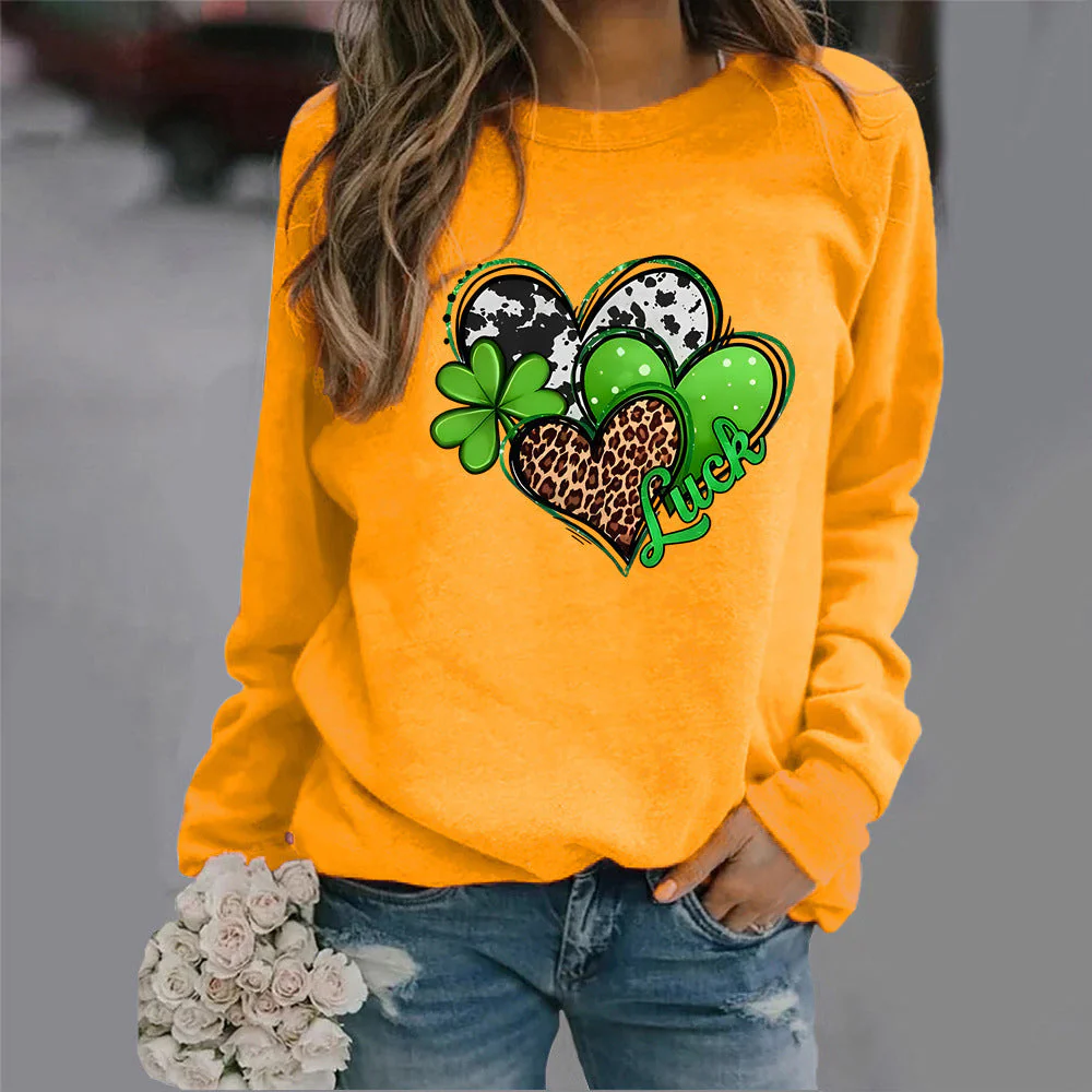 Damen Sweatshirt mit kreativem Herzdesign und auffälligem Motiv - Image 8