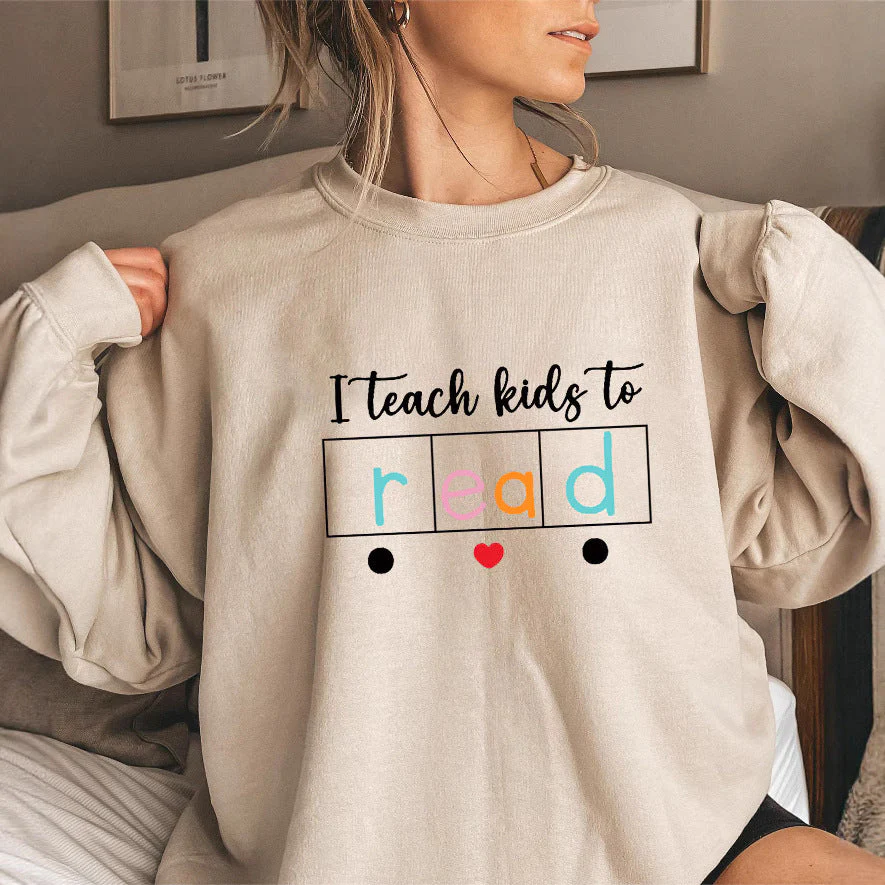 Damen Sweatshirt mit kreativem Lehrmotiv - Image 3