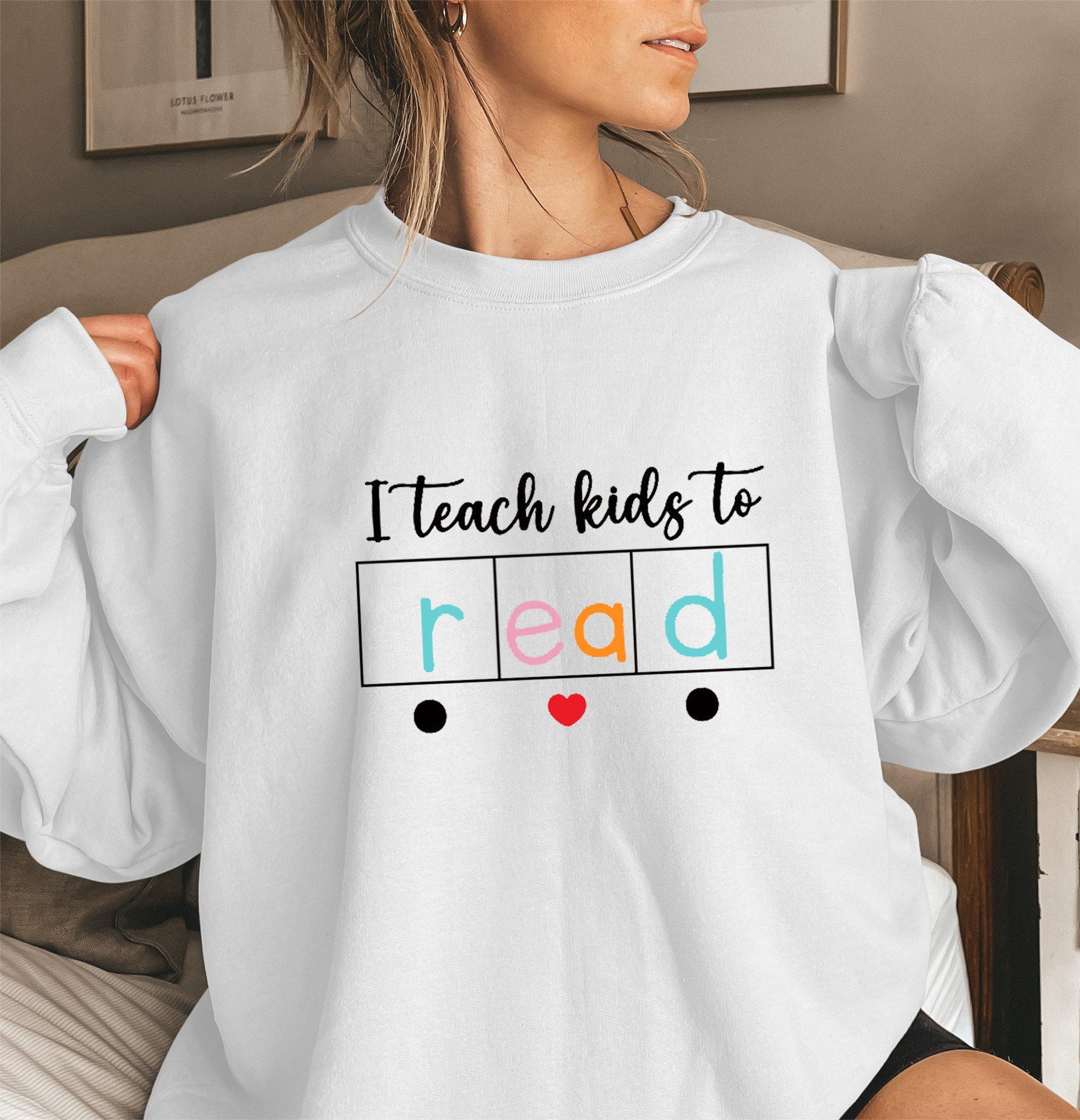 Damen Sweatshirt mit kreativem Lehrmotiv - Image 7