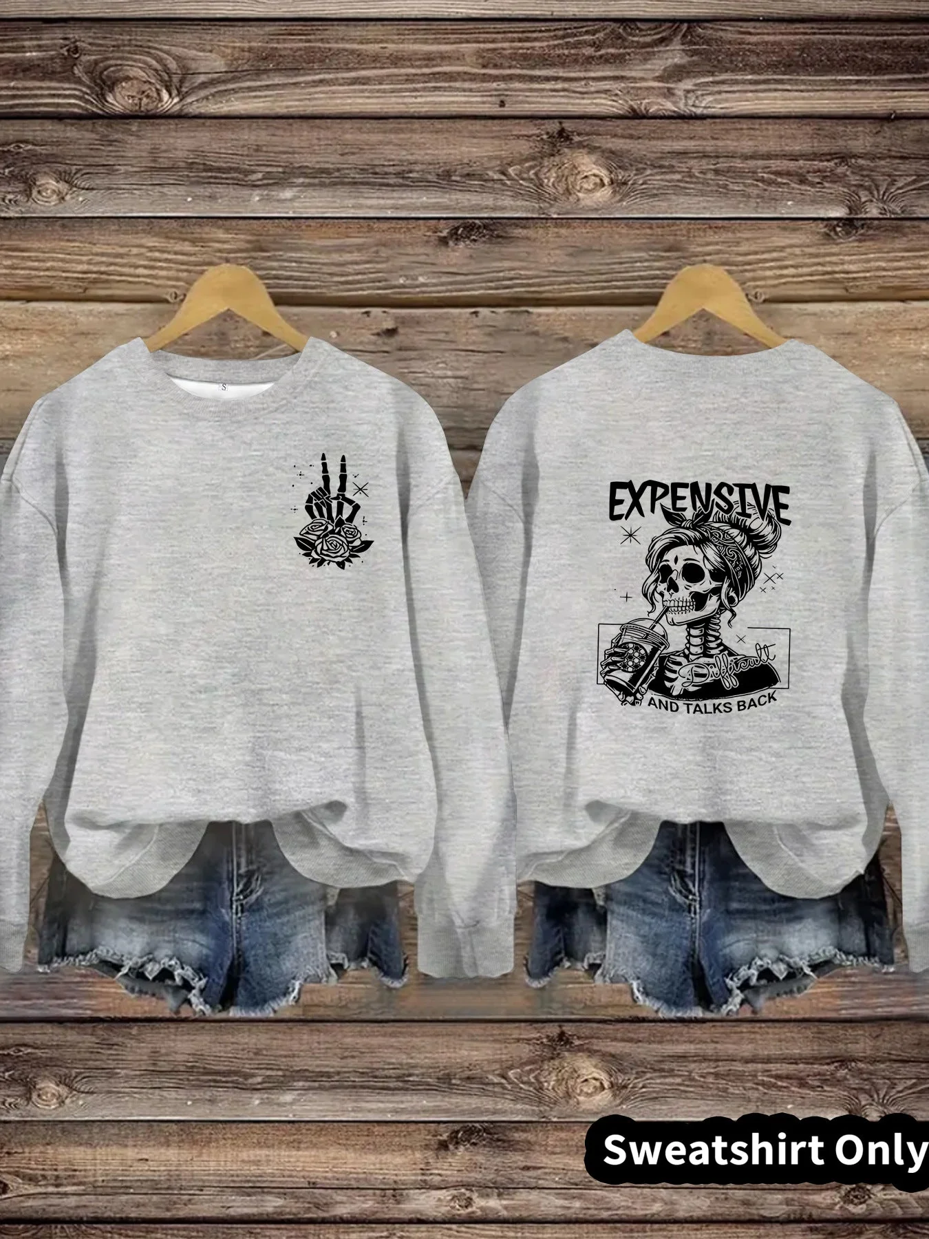 Damen Sweatshirt mit kreativem Motiv und lässigem Schnitt - Image 11