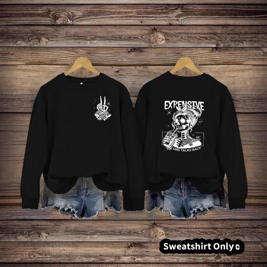 Damen Sweatshirt mit kreativem Motiv und lässigem Schnitt - Image 2