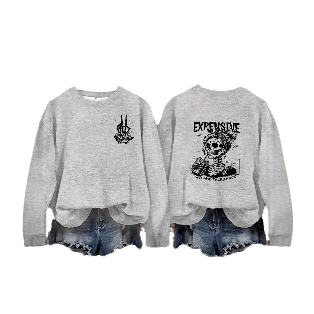 Damen Sweatshirt mit kreativem Motiv und lässigem Schnitt - Image 4