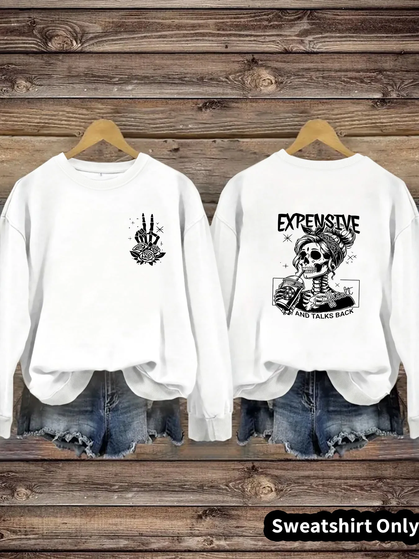 Damen Sweatshirt mit kreativem Motiv und lässigem Schnitt - Image 5