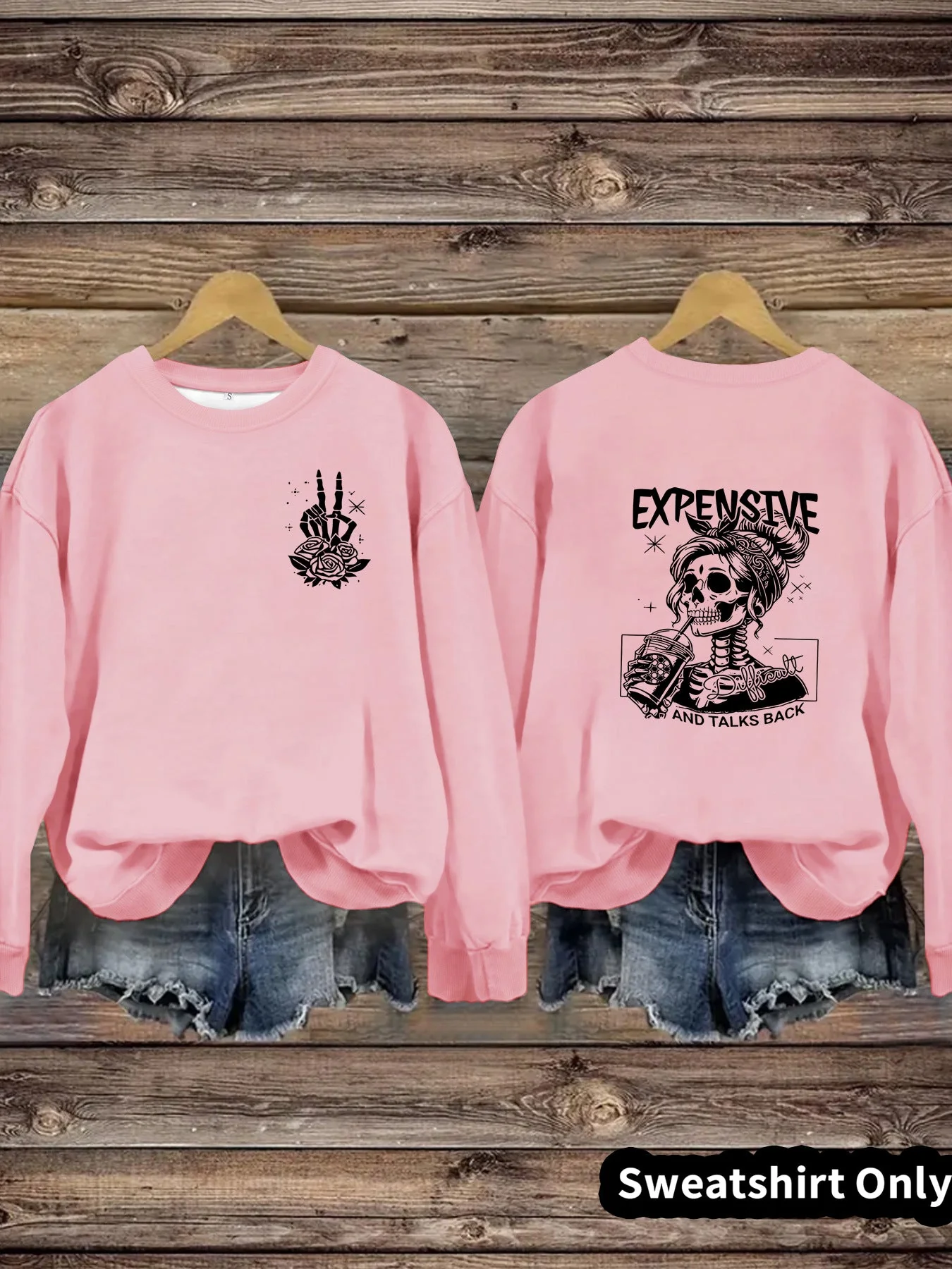 Damen Sweatshirt mit kreativem Motiv und lässigem Schnitt - Image 6