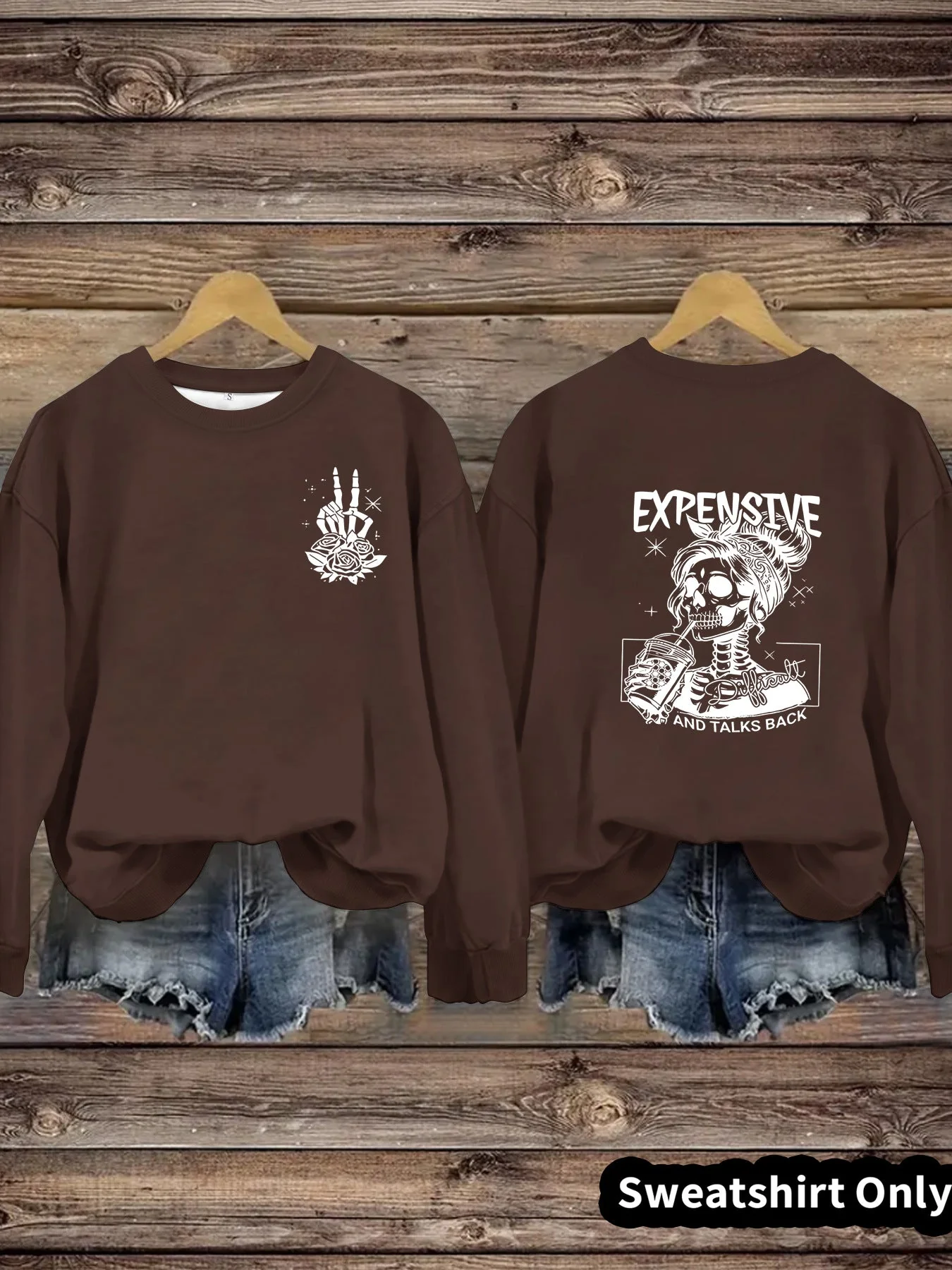Damen Sweatshirt mit kreativem Motiv und lässigem Schnitt - Image 7