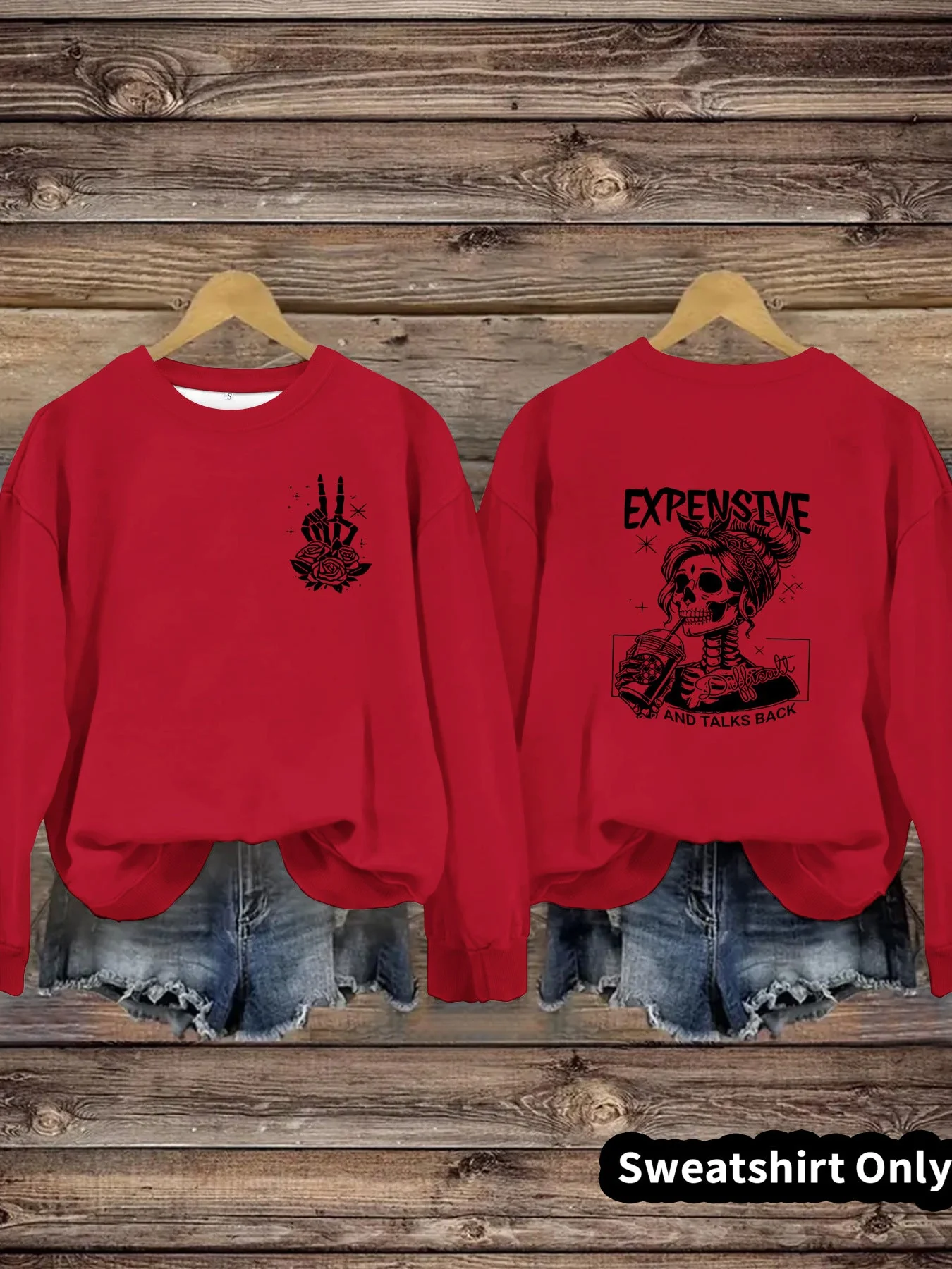 Damen Sweatshirt mit kreativem Motiv und lässigem Schnitt - Image 9