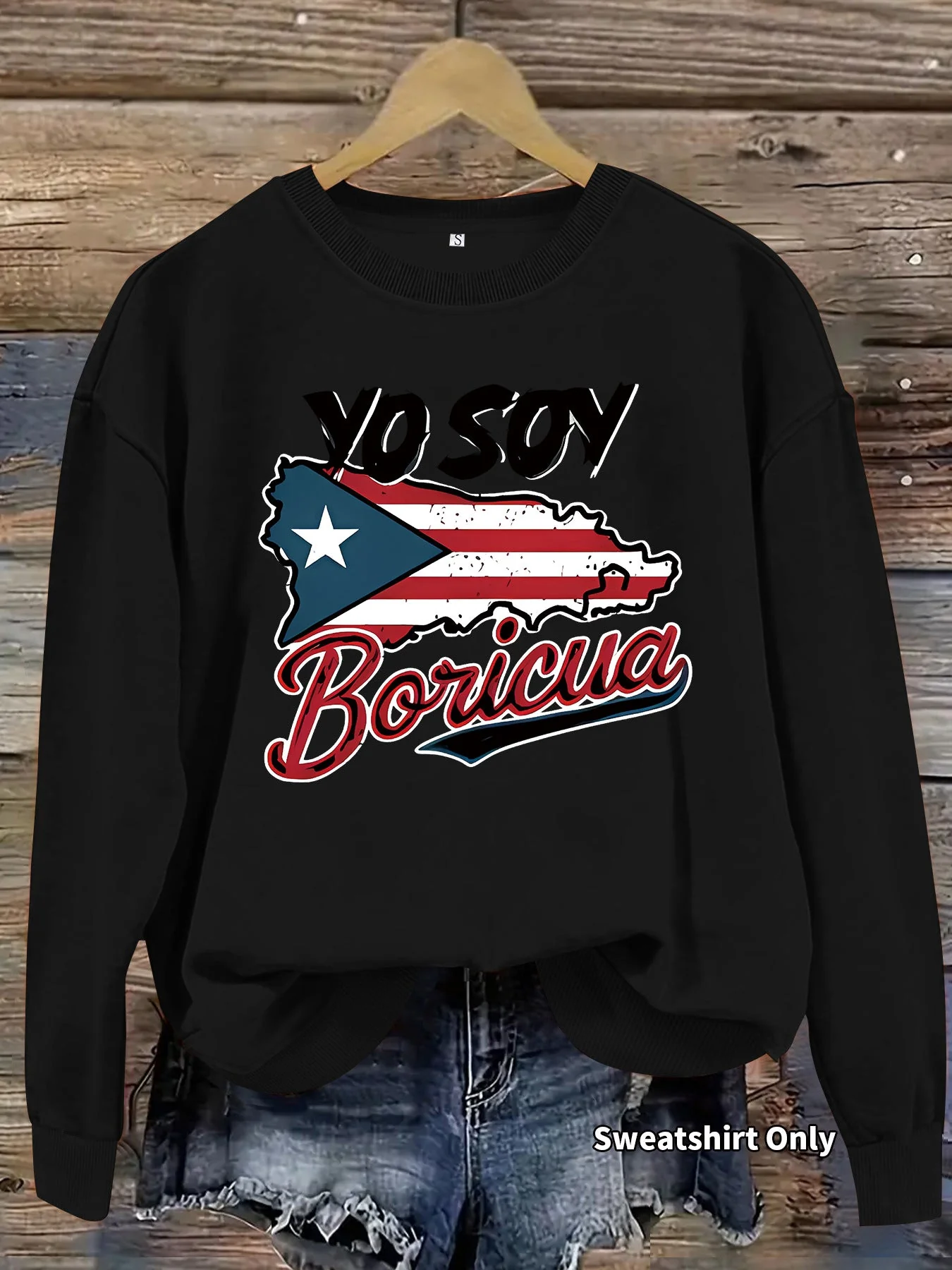 Damen Sweatshirt mit kreativem Puerto Rico Design und lässigem Schnitt - Image 10