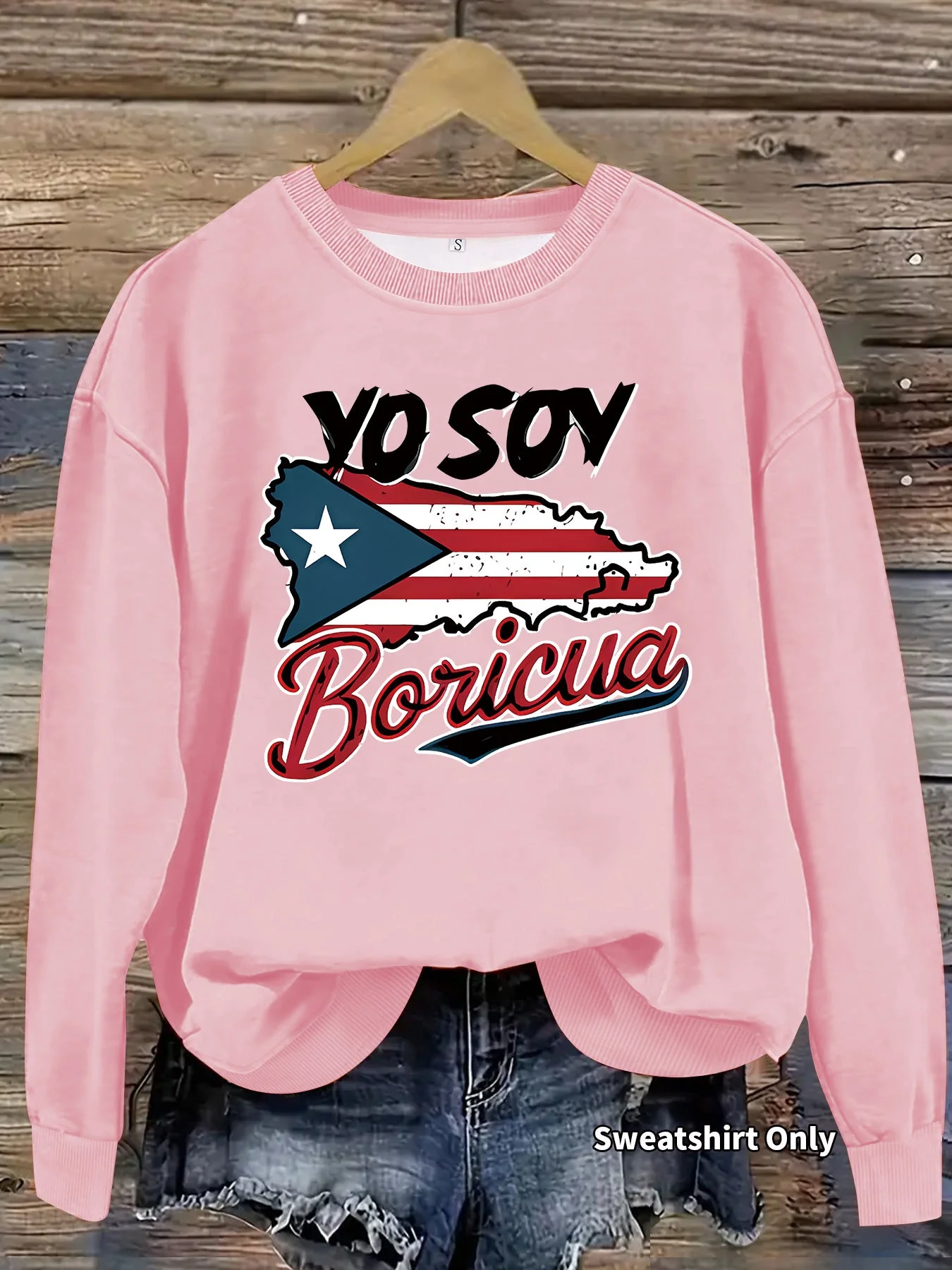 Damen Sweatshirt mit kreativem Puerto Rico Design und lässigem Schnitt - Image 6