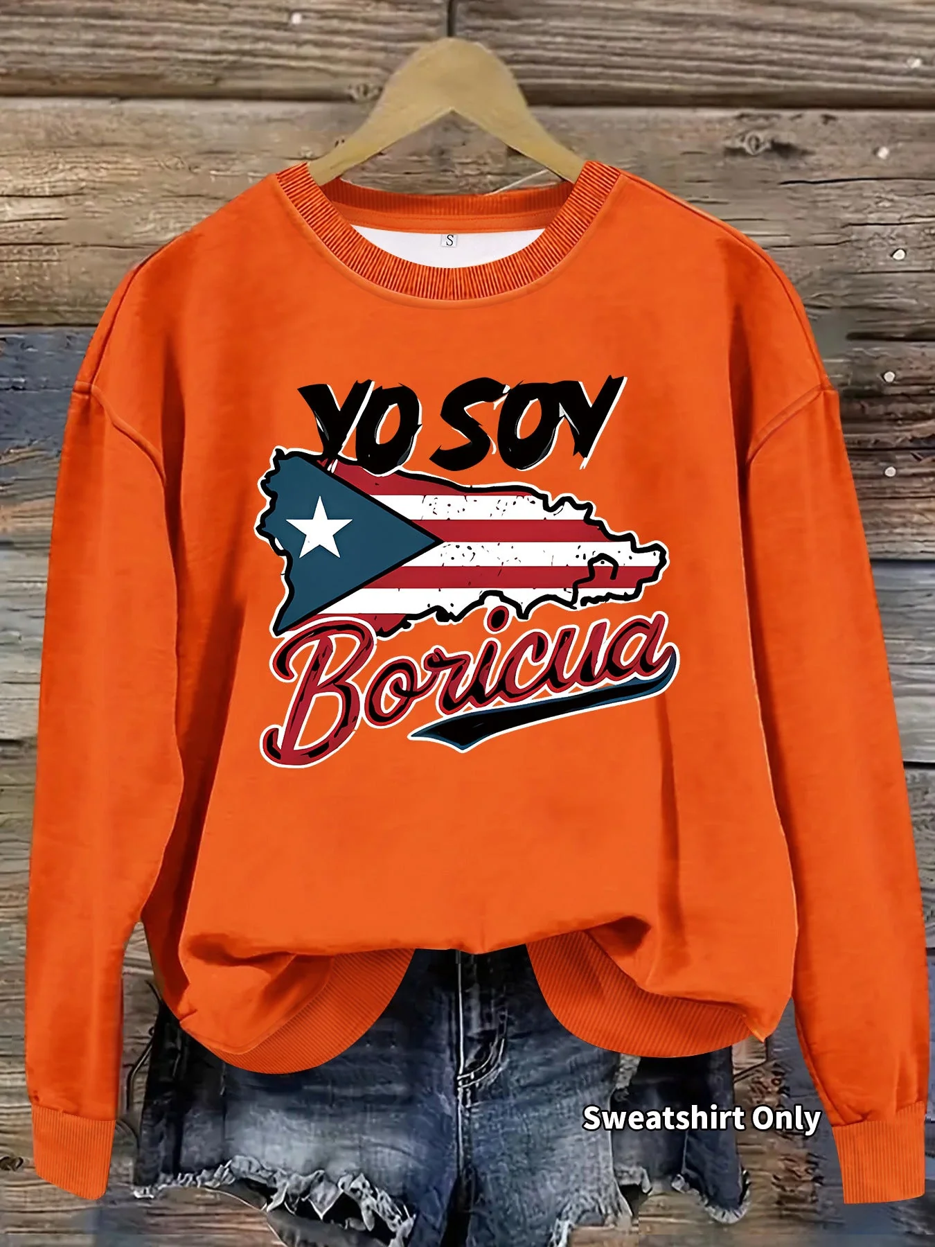 Damen Sweatshirt mit kreativem Puerto Rico Design und lässigem Schnitt - Image 8