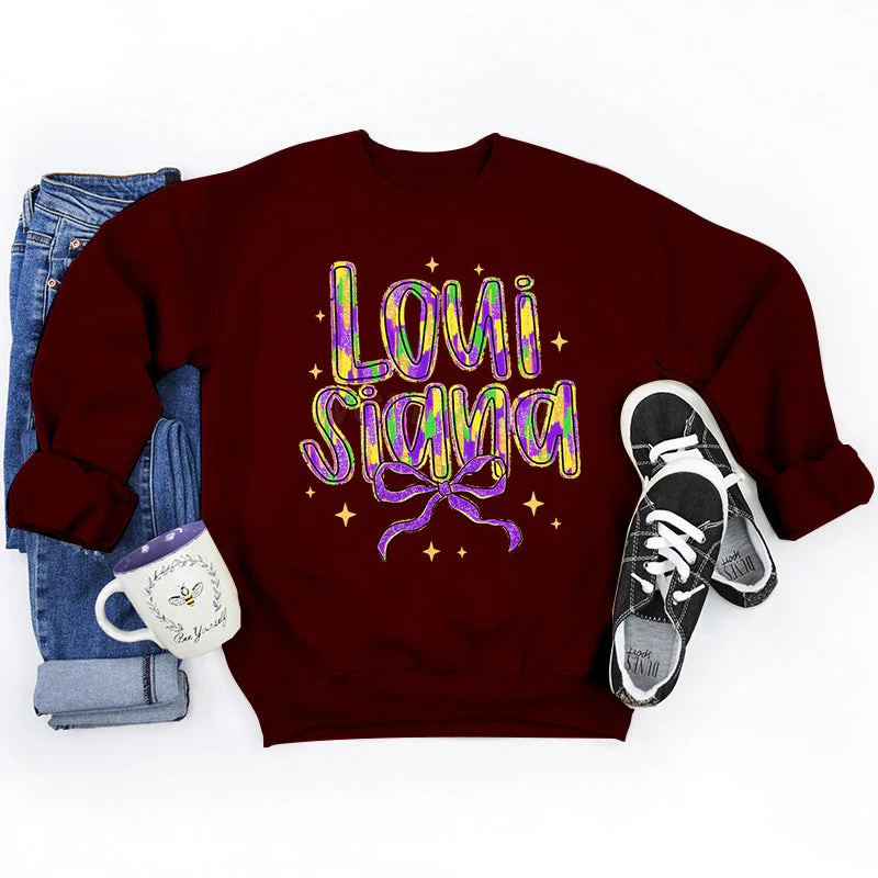 Damen Sweatshirt mit kreativem Schriftzug und weichem Innenfutter - Image 10