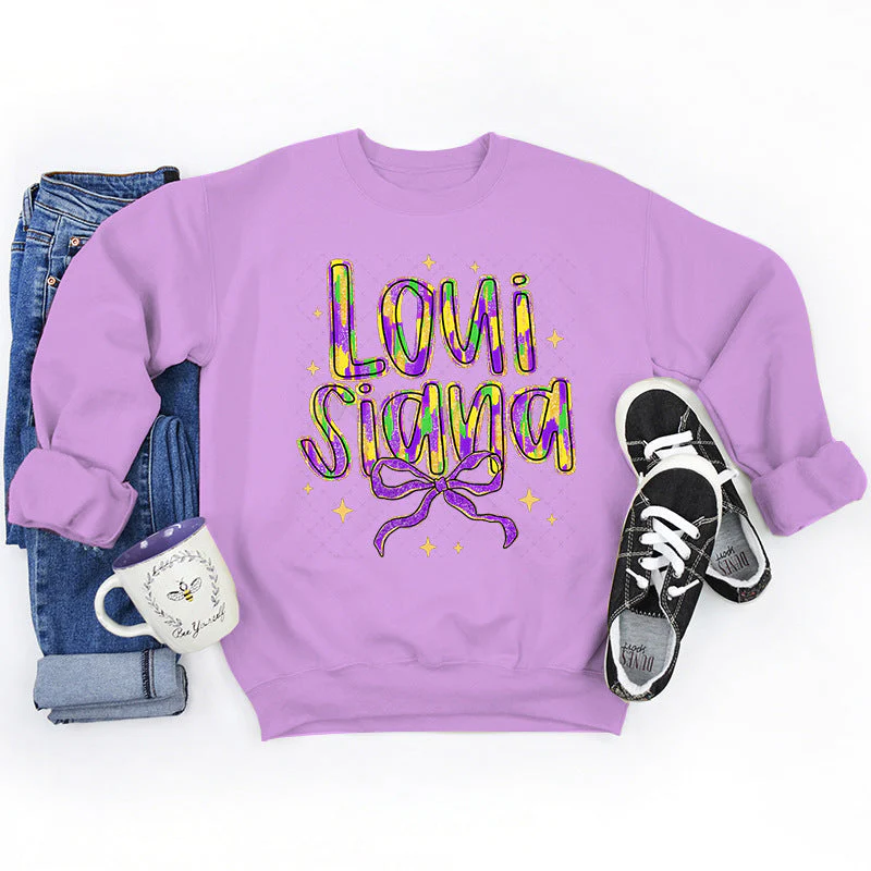 Damen Sweatshirt mit kreativem Schriftzug und weichem Innenfutter - Image 13