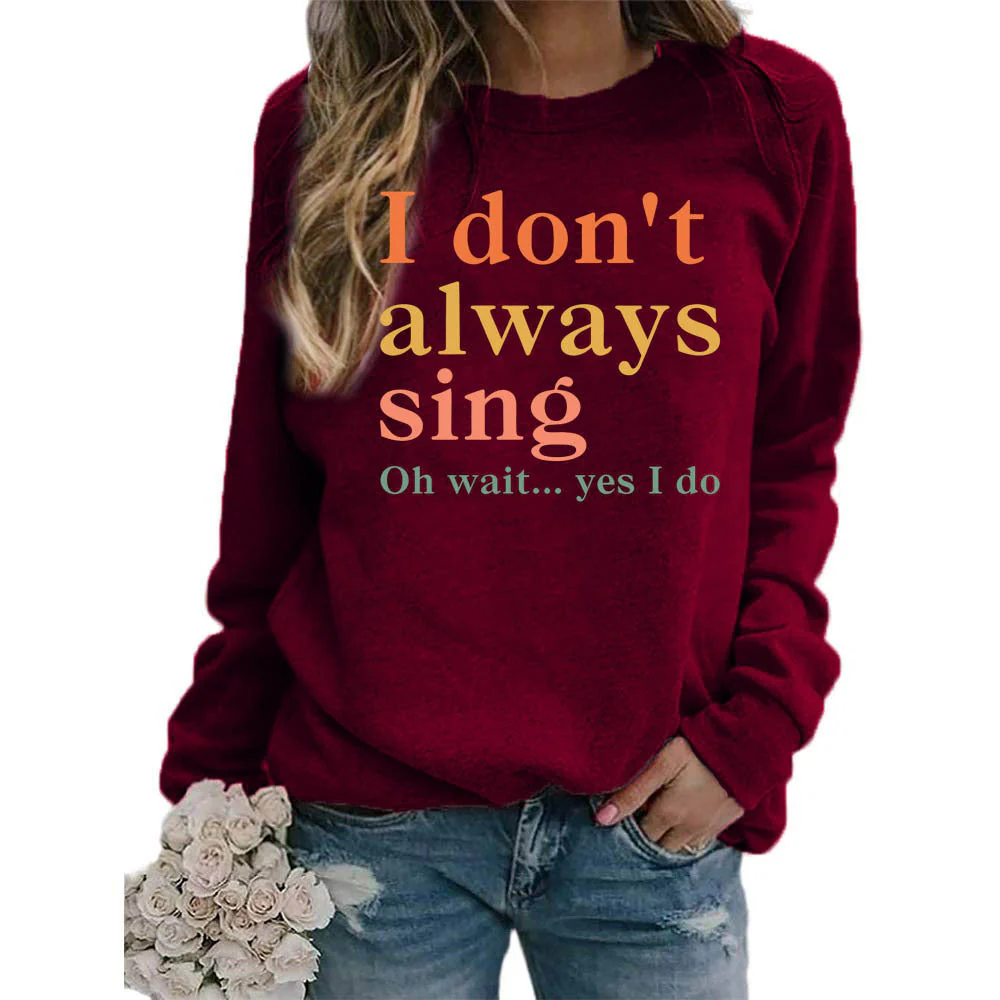 Damen Sweatshirt mit kreativem Spruch und bequemer Passform - Image 18