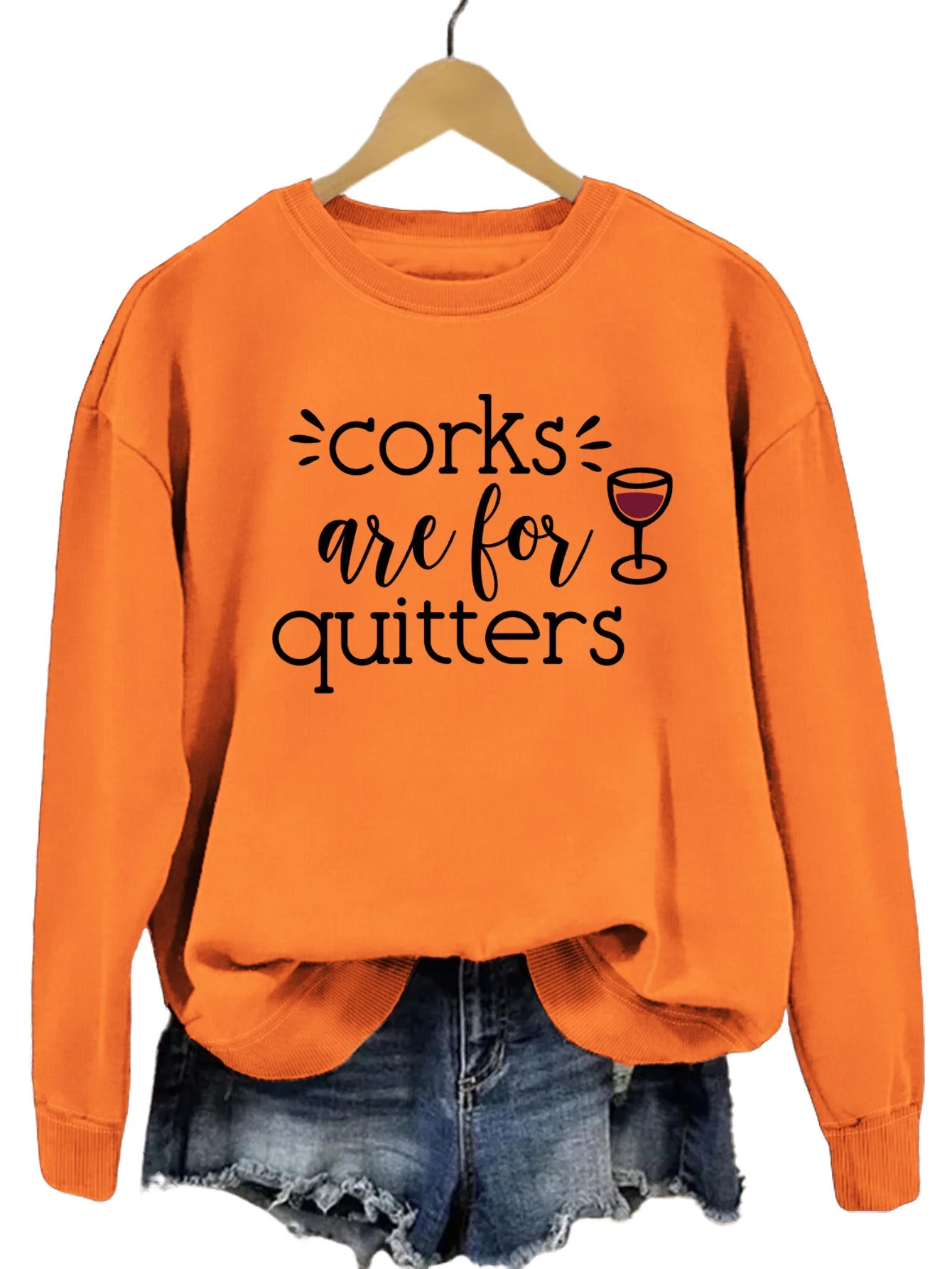 Damen Sweatshirt mit kreativem Spruch und lässigem Schnitt - Image 10