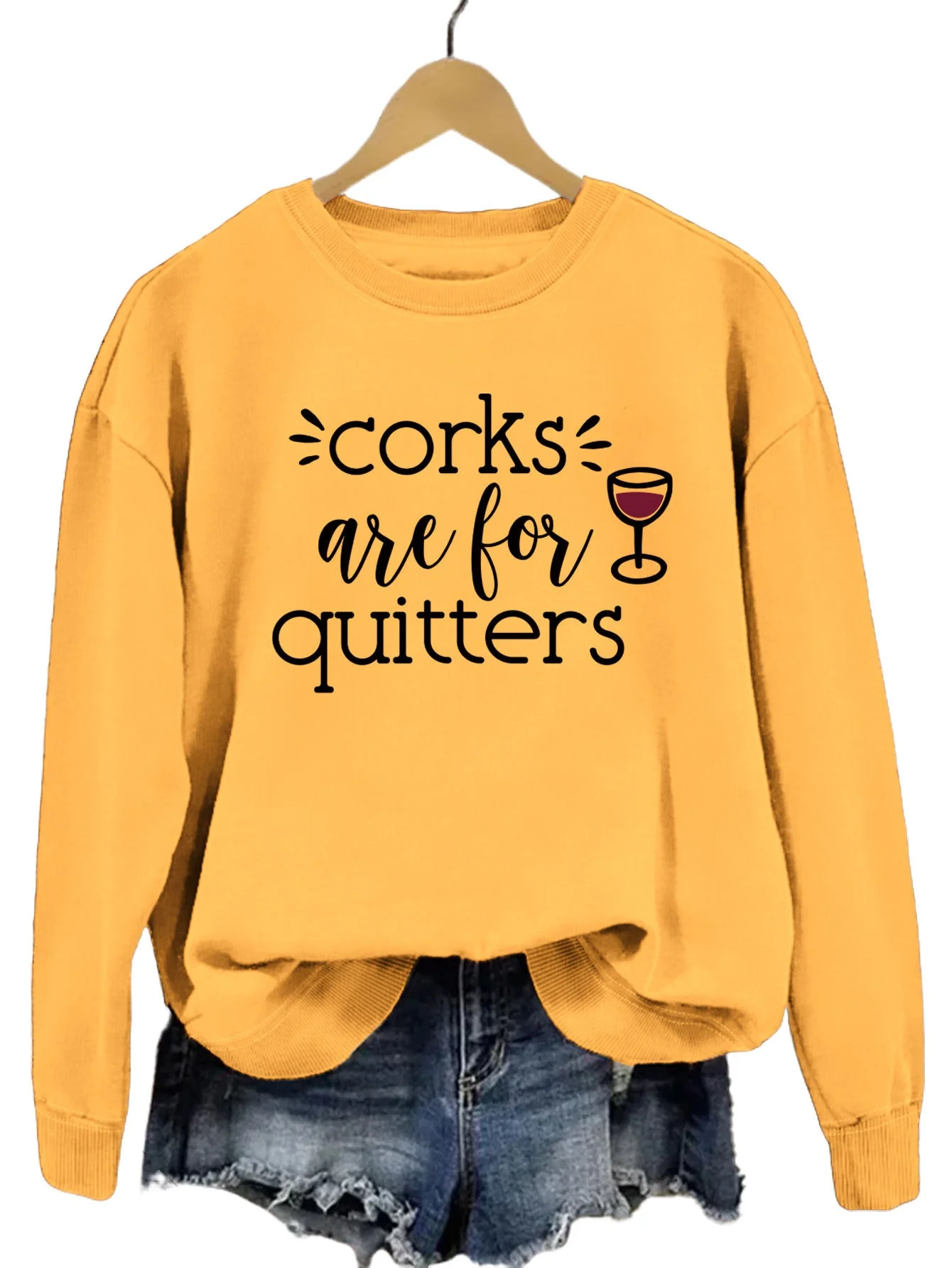 Damen Sweatshirt mit kreativem Spruch und lässigem Schnitt - Image 11