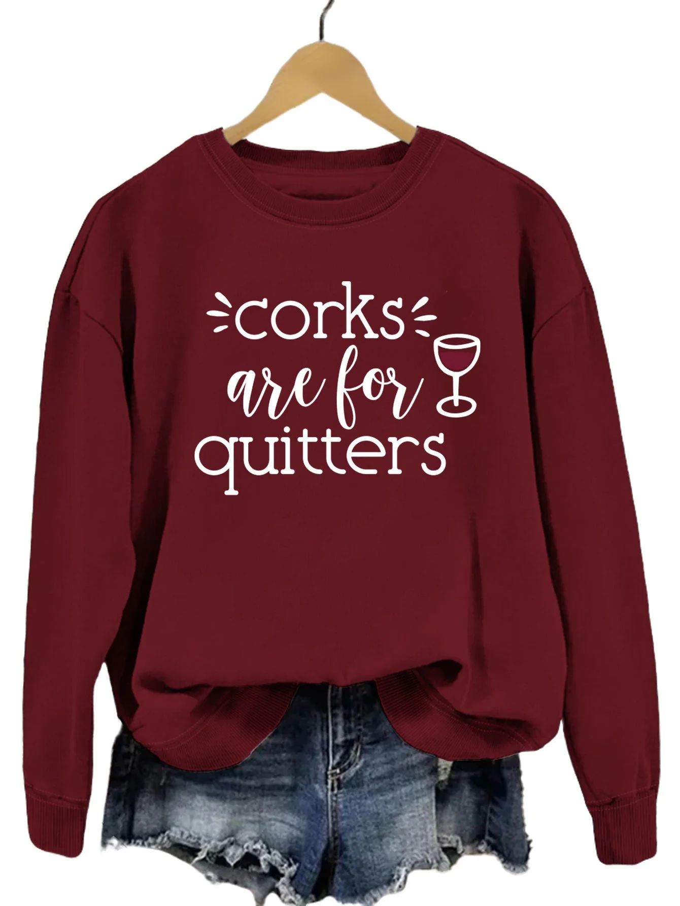 Damen Sweatshirt mit kreativem Spruch und lässigem Schnitt - Image 13