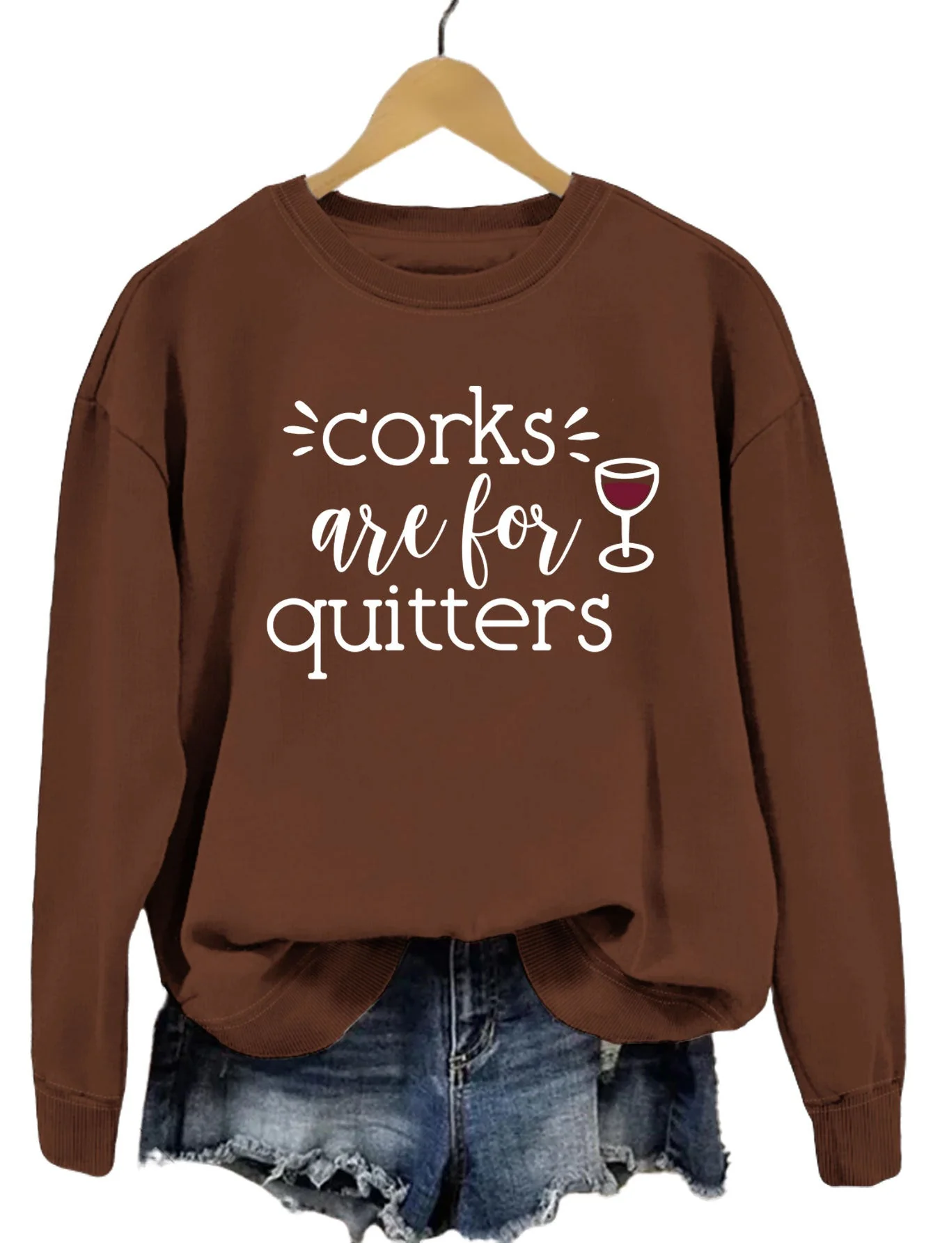 Damen Sweatshirt mit kreativem Spruch und lässigem Schnitt - Image 6