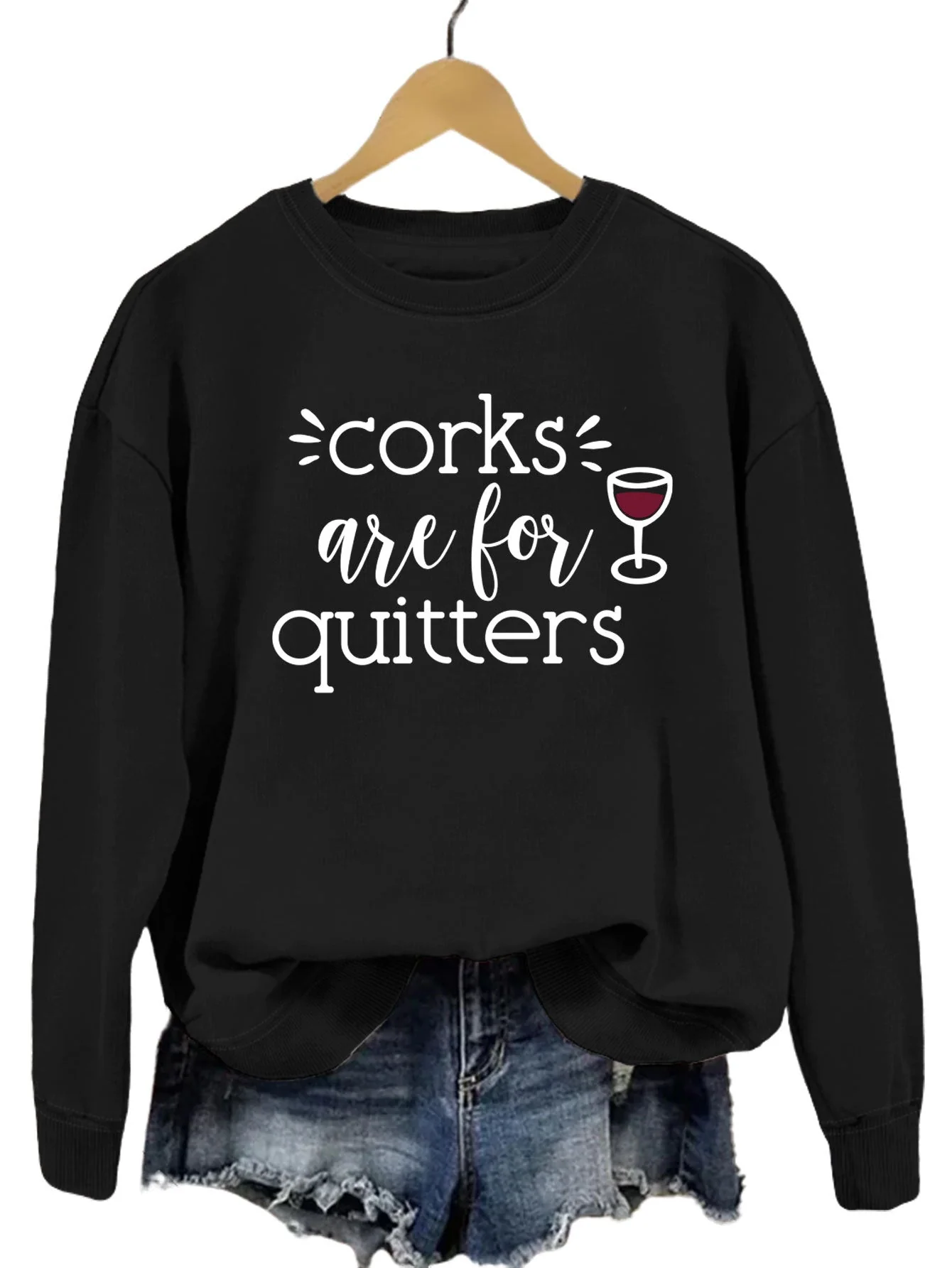 Damen Sweatshirt mit kreativem Spruch und lässigem Schnitt - Image 8