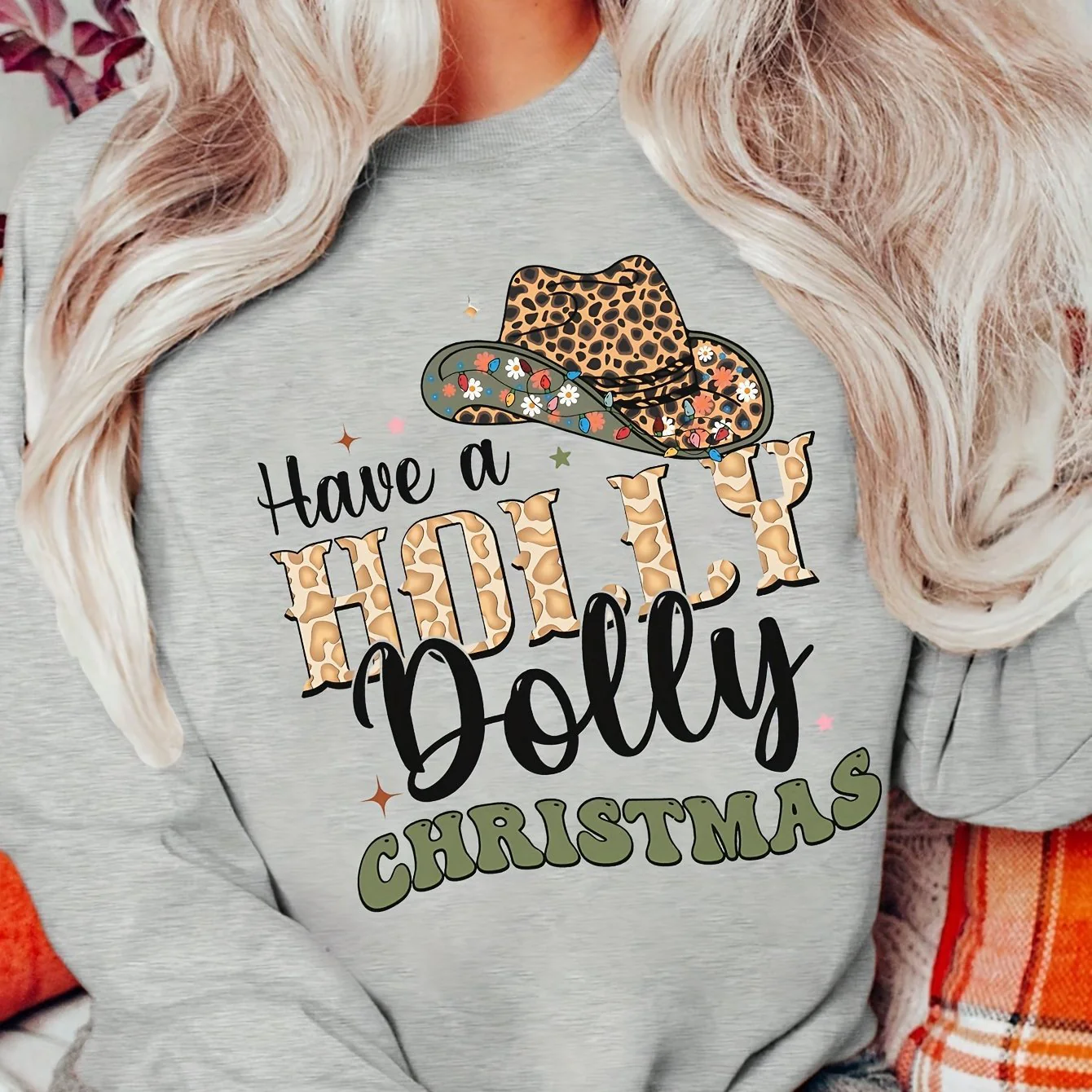 Damen Sweatshirt mit kreativem Weihnachten-Motiv und stylischem Schriftzug - Image 2