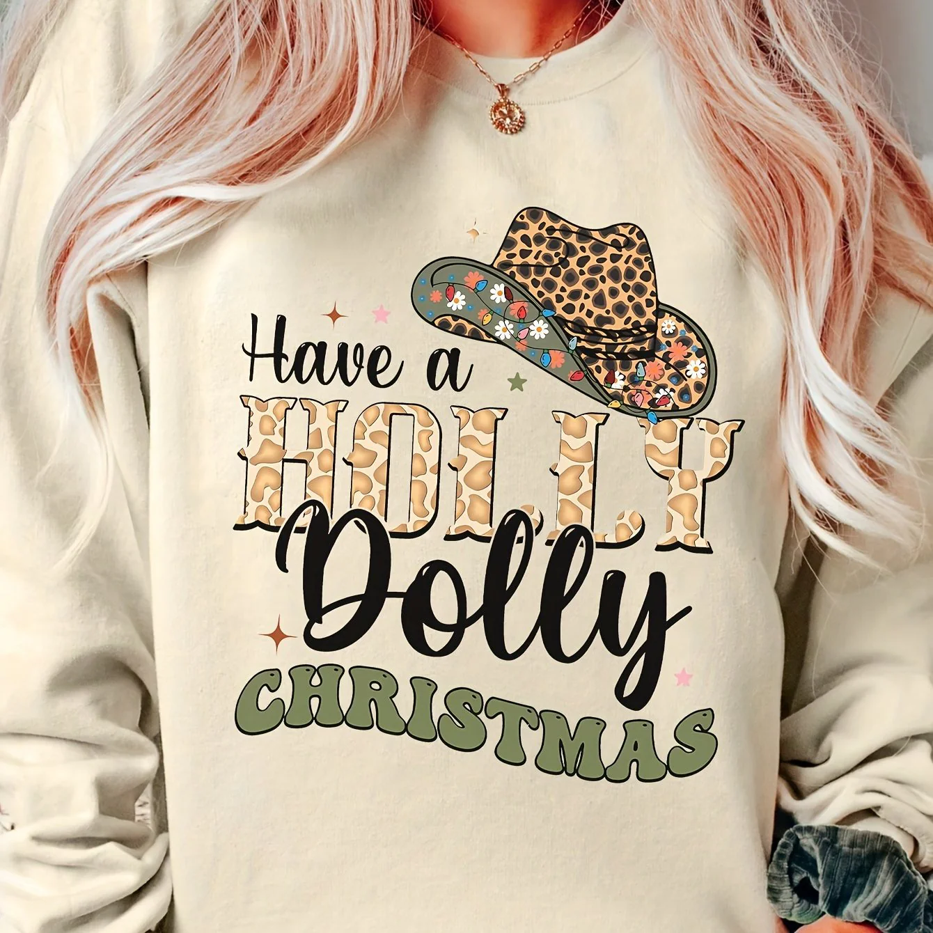 Damen Sweatshirt mit kreativem Weihnachten-Motiv und stylischem Schriftzug - Image 6