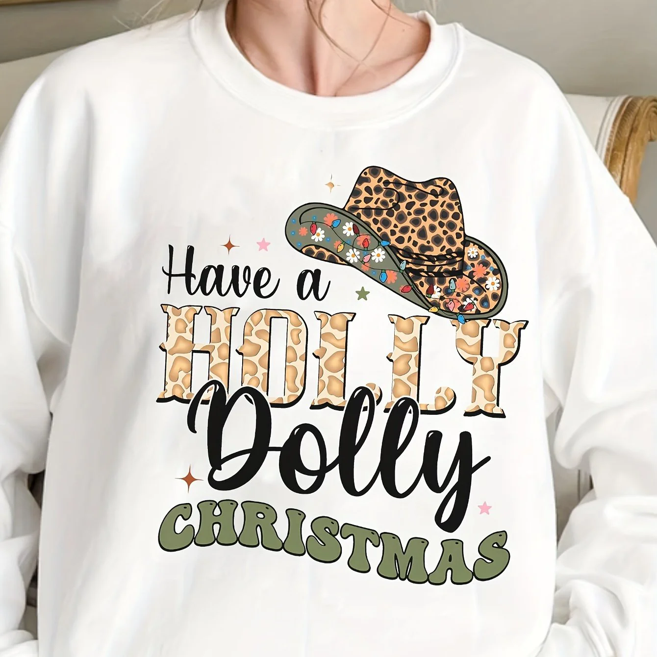 Damen Sweatshirt mit kreativem Weihnachten-Motiv und stylischem Schriftzug - Image 7