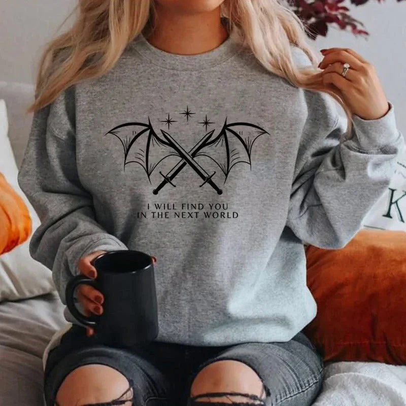 Damen Sweatshirt mit künstlerischem Grafikdesign und inspirierendem Schriftzug - Image 2