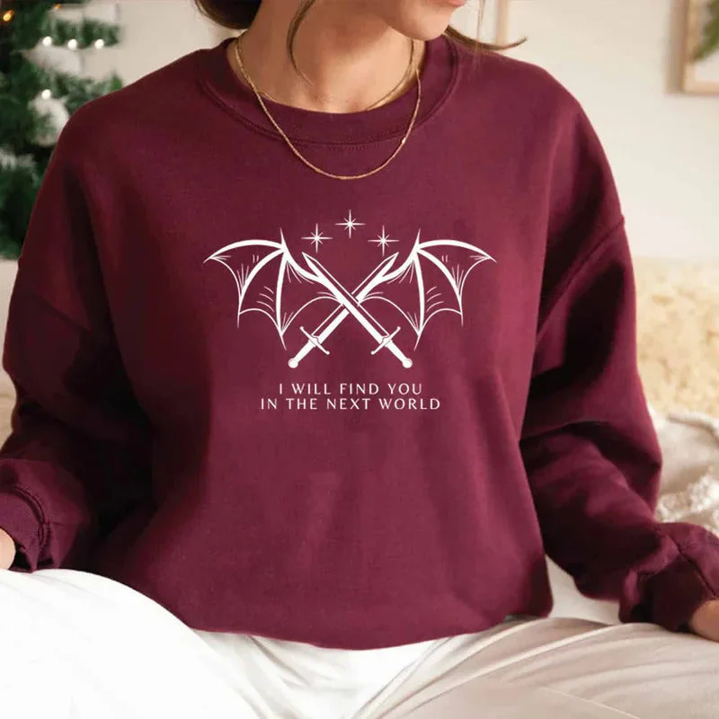 Damen Sweatshirt mit künstlerischem Grafikdesign und inspirierendem Schriftzug - Image 3