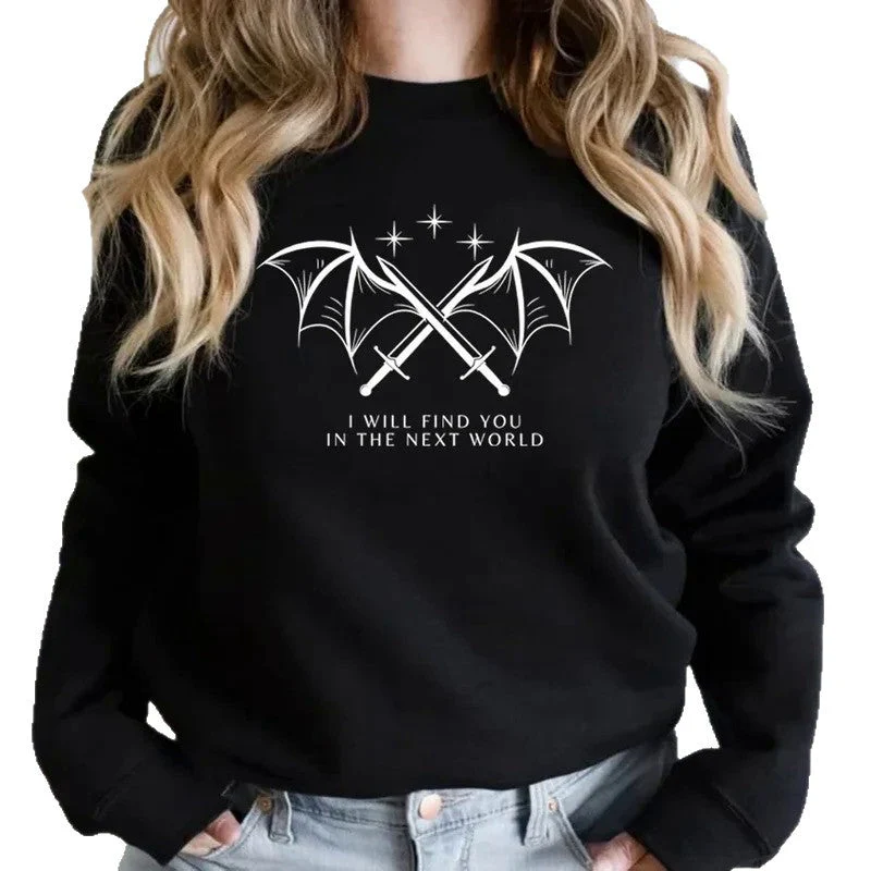 Damen Sweatshirt mit künstlerischem Grafikdesign und inspirierendem Schriftzug - Image 4
