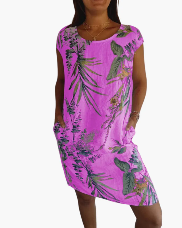 Damen T-Shirt Kleid | Lockeres Sommerkleid mit Print - Image 3