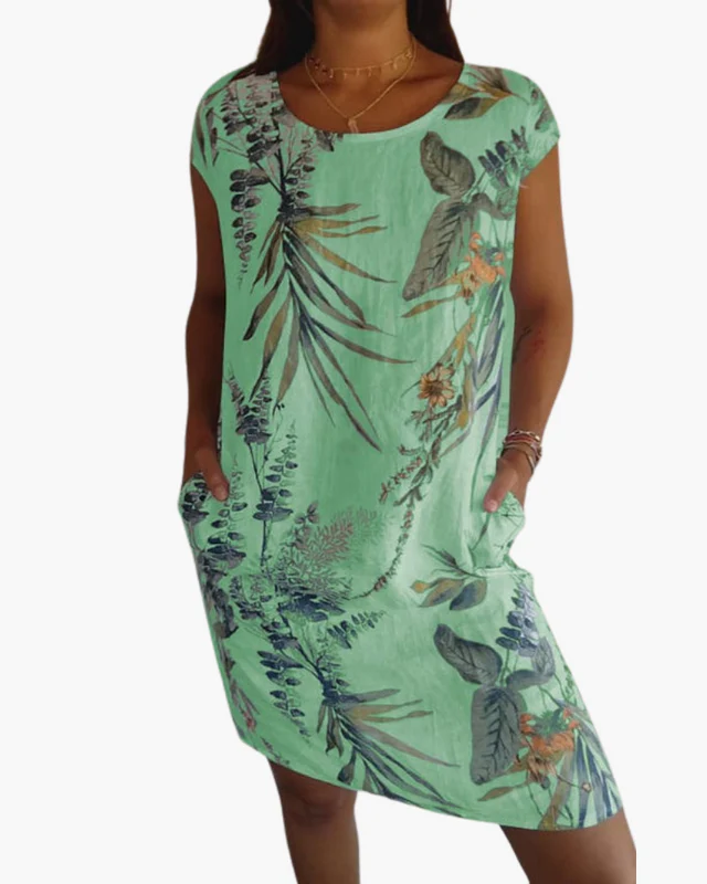Damen T-Shirt Kleid | Lockeres Sommerkleid mit Print - Image 4