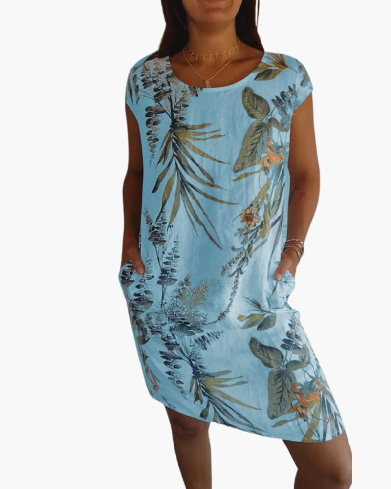 Damen T-Shirt Kleid | Lockeres Sommerkleid mit Print - Image 5