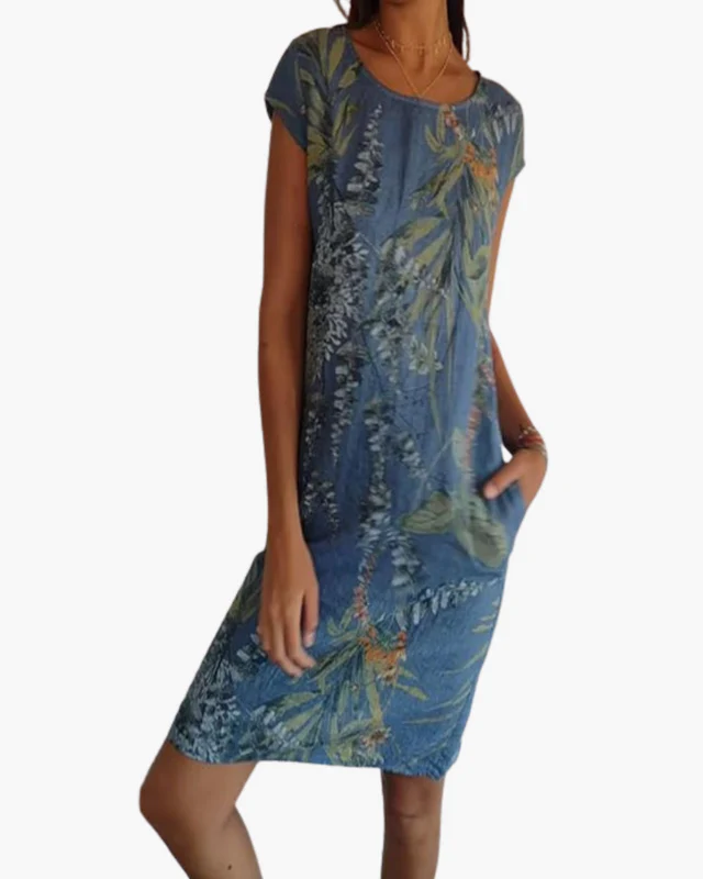 Damen T-Shirt Kleid | Lockeres Sommerkleid mit Print - Image 7