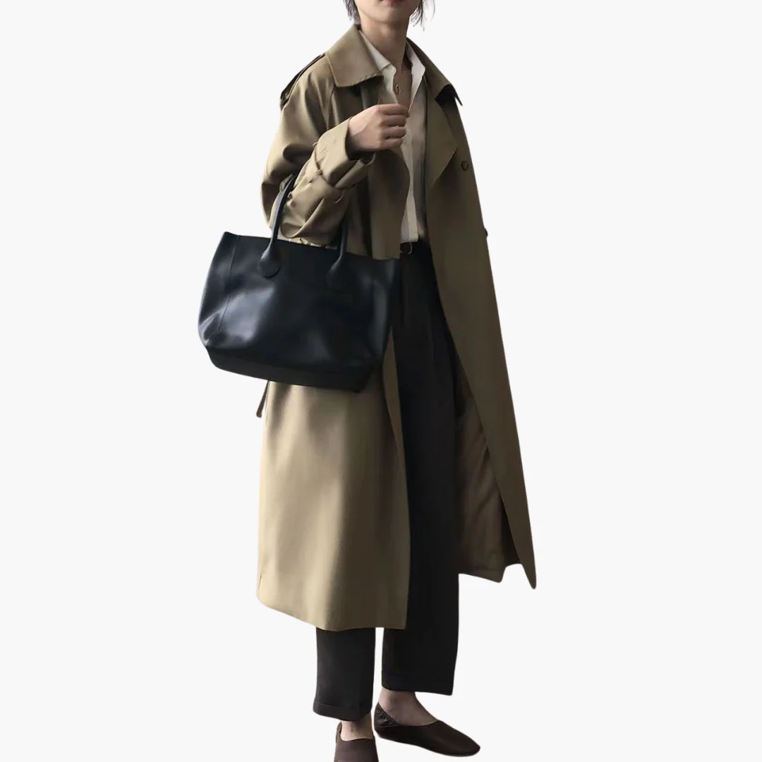 Damen Trenchcoat mit Reverskragen und Doppelknöpfen - Image 4