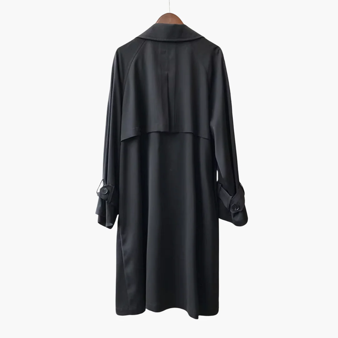 Damen Trenchcoat mit Reverskragen und Doppelknopfverschluss - Image 3